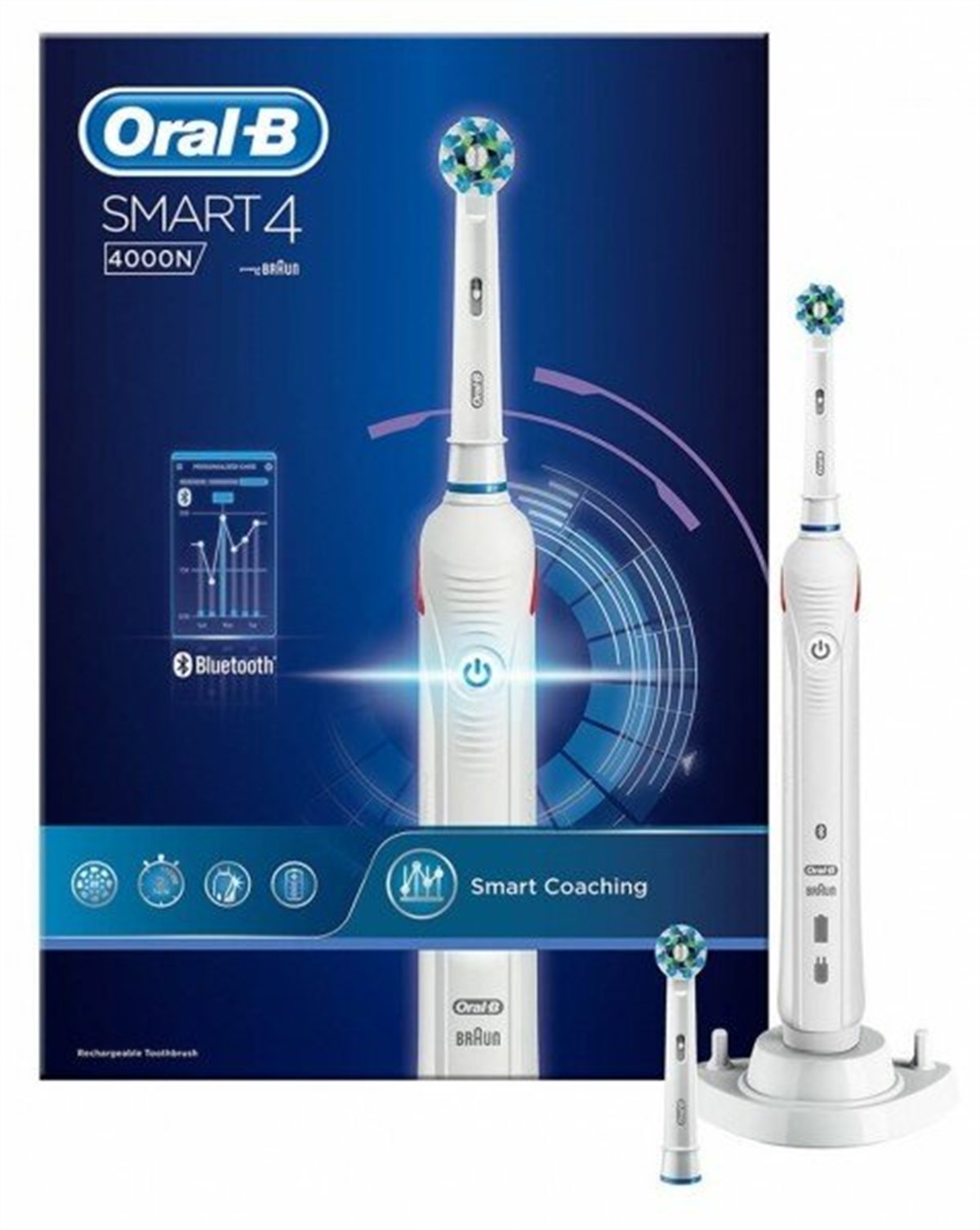 Oral-B Smart4 4000 Rechargeable Toothbrush-LeylekKapida.com