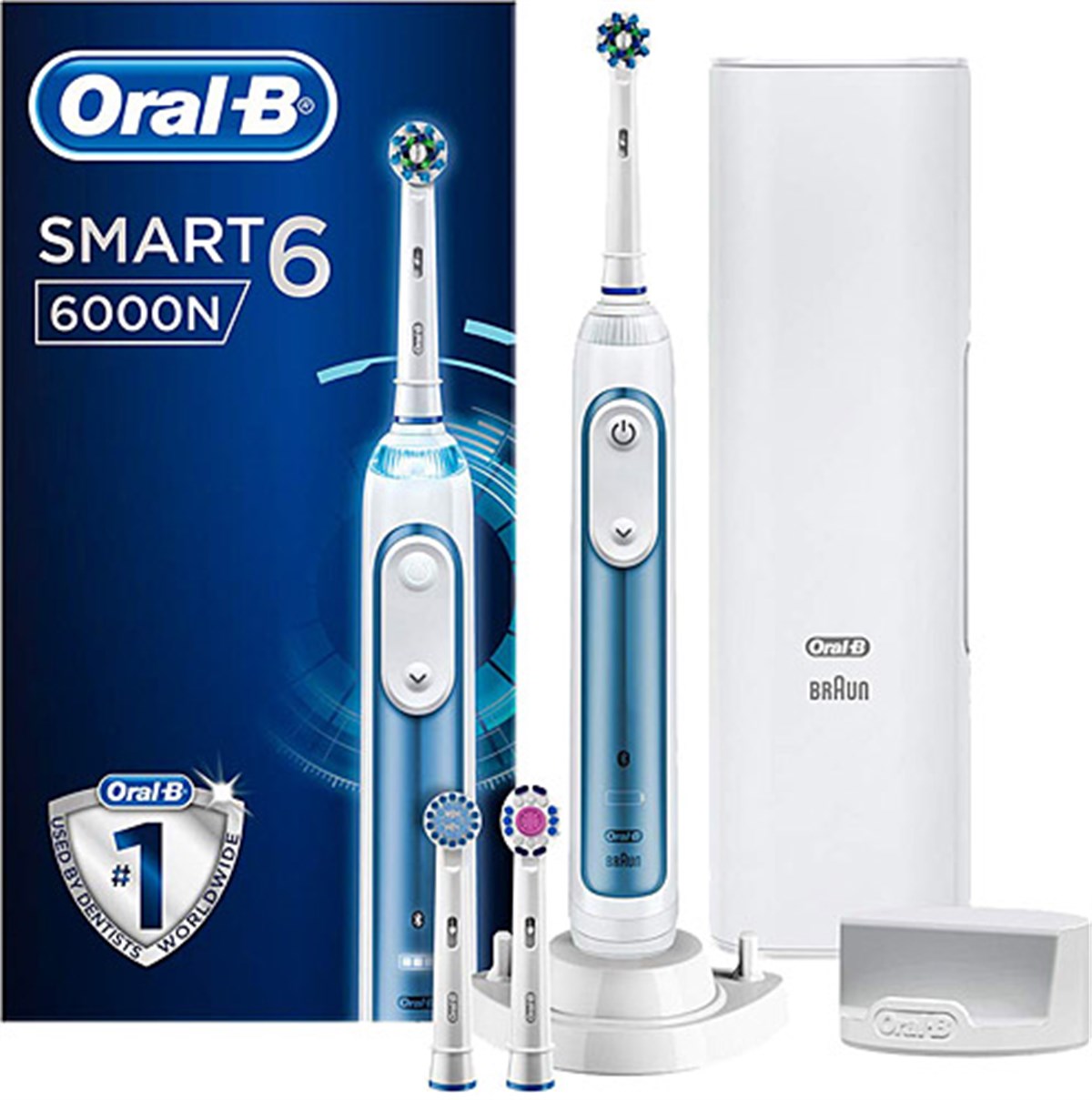 Oral-B Smart6 6000N Cross Action Rechargeable Toothbrush-LeylekKapida.com