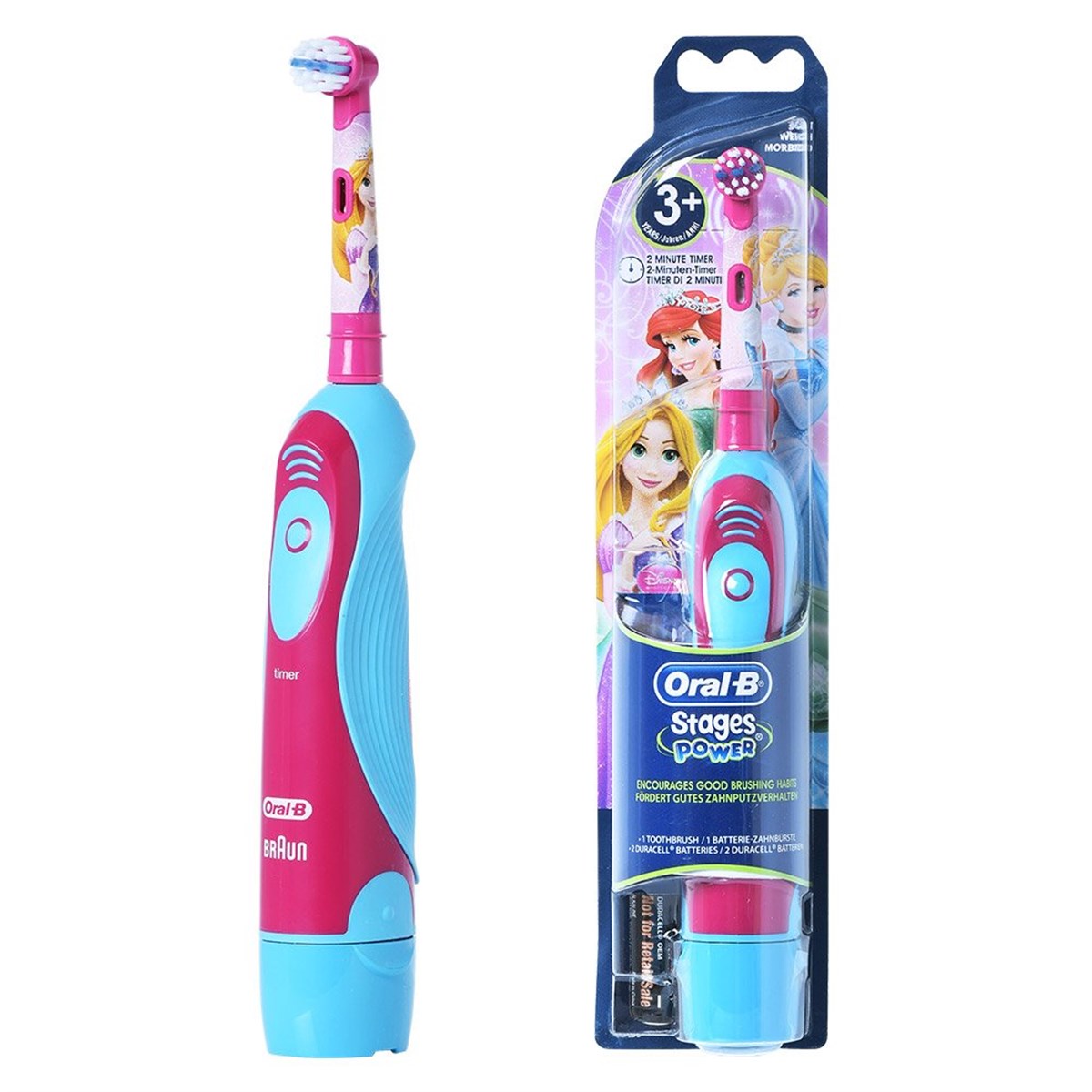 Oral-B Stage Power Princess Pilli Çocuk Diş Fırçası - Yeni  Model-LeylekKapıda.com