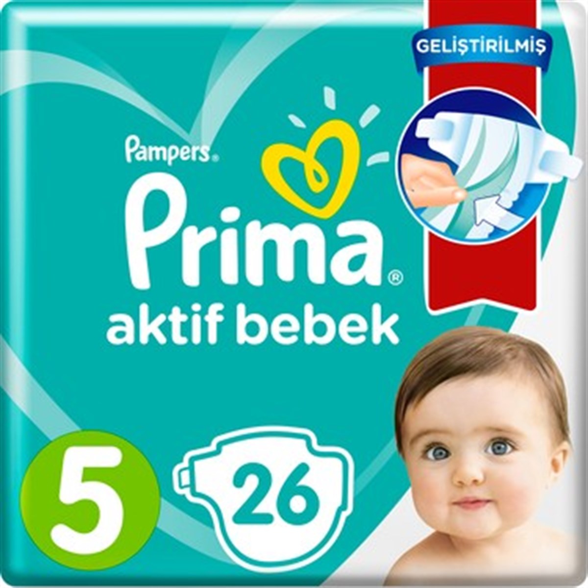 Prima Active Baby Diapers Size 5 26 pcs. Junior-LeylekKapida.com