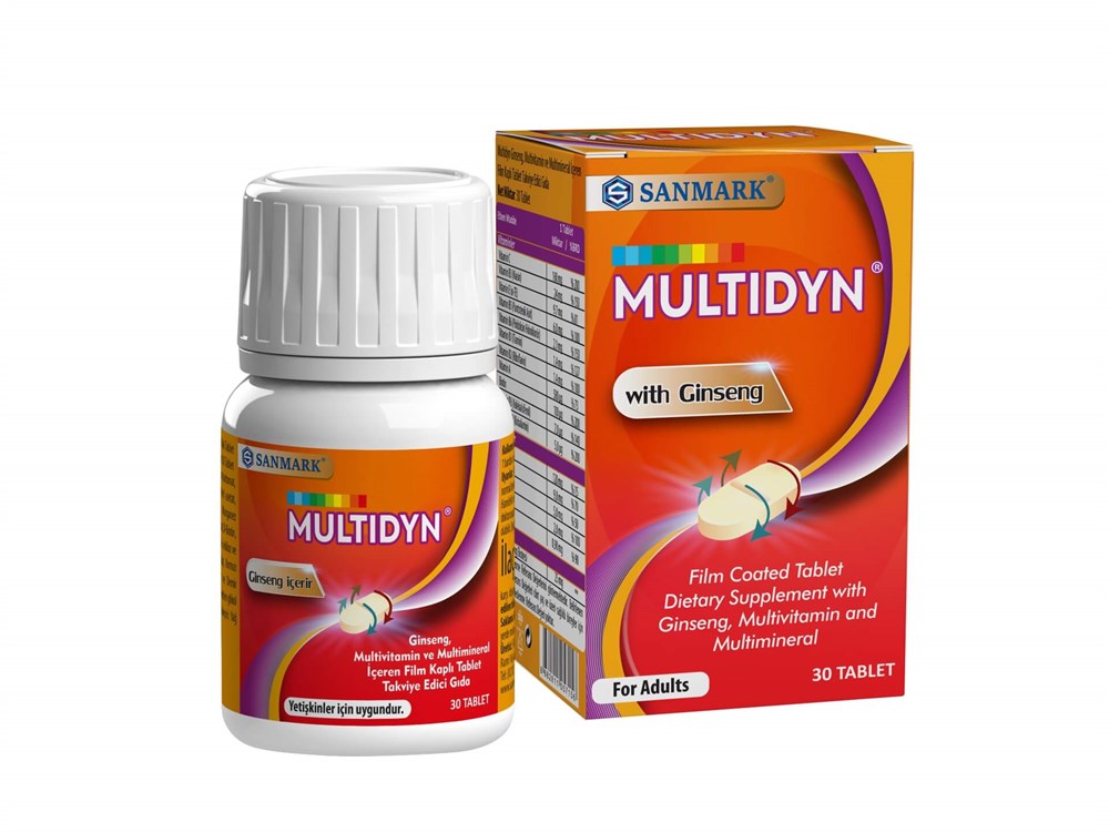 Sanmark Multidyn Ginseng Multivitamin 30 Tablet