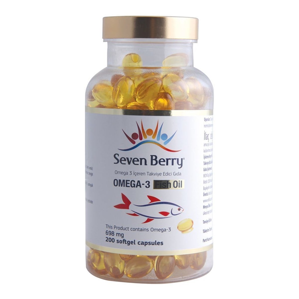 Seven Berry Omega-3 Fish Oil 200 Kapsül