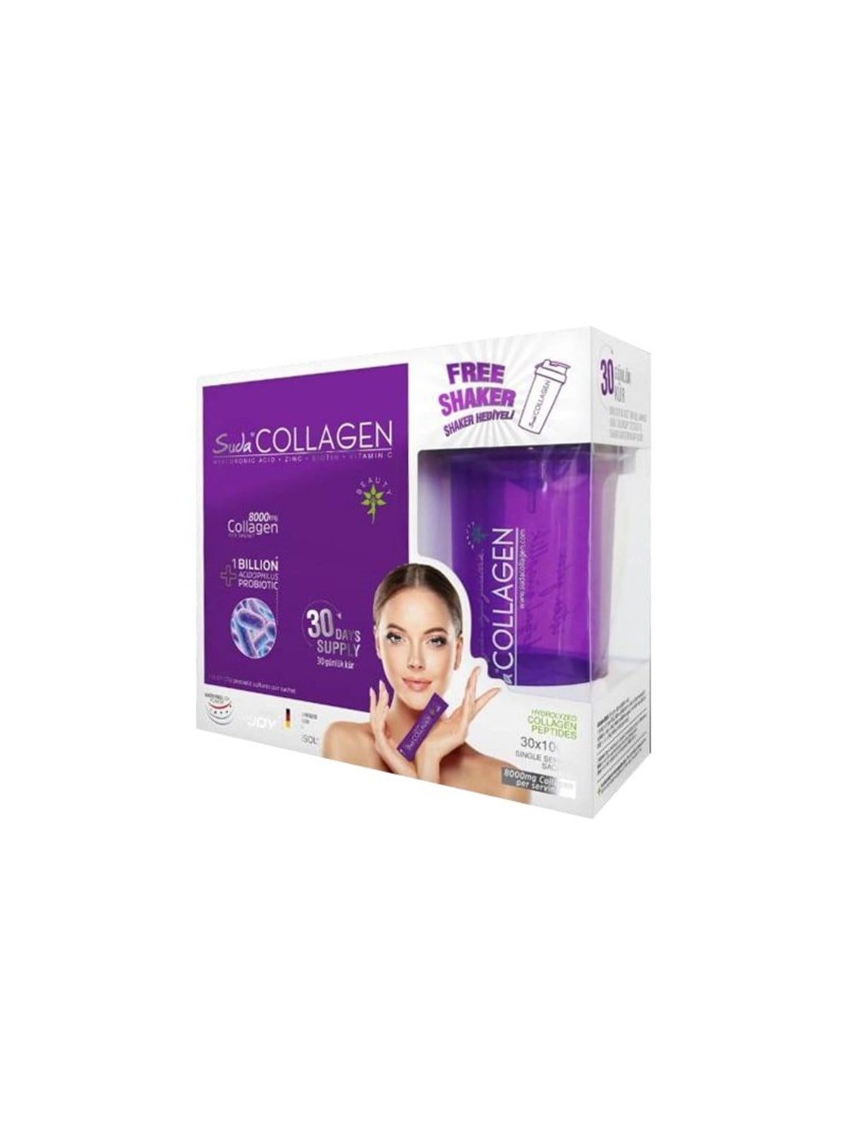 Suda Collagen + Probiotic 10 gr x 30 Saşe + Shaker Hediyeli