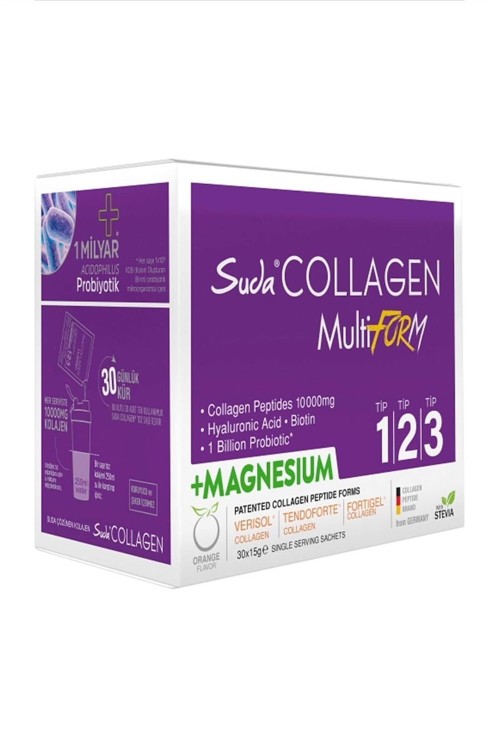Suda Collagen Multiform Portakallı Magnesium 30 Saşe