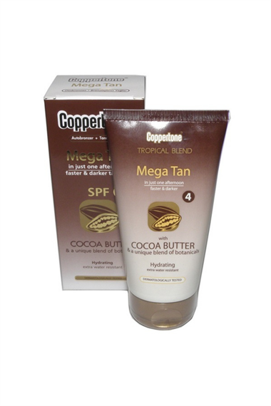 Coppertone Mega Tan Cocoa Butter Hızlı Bronzlaşma SPF4 150 ml