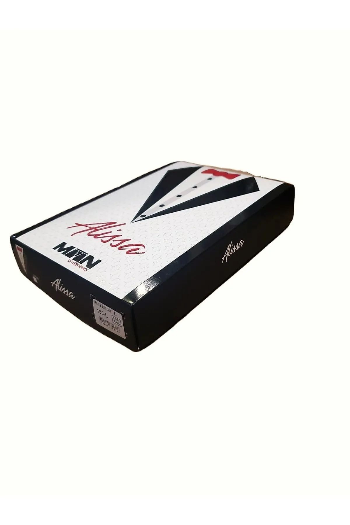 Alissa 195 Erkek Modal Atlet Boxer Takım-Beyaz