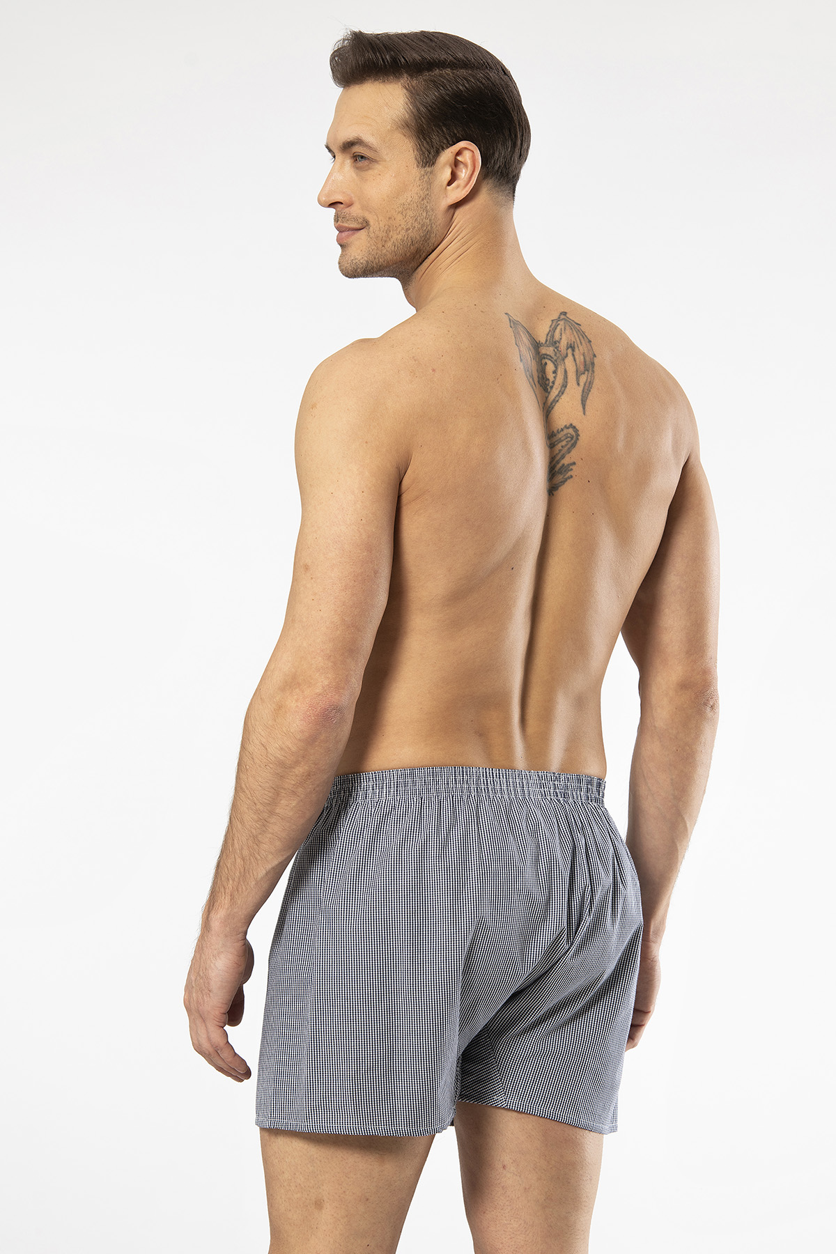 Cacharel 1113 Erkek Poplin Boxer-Lacivert