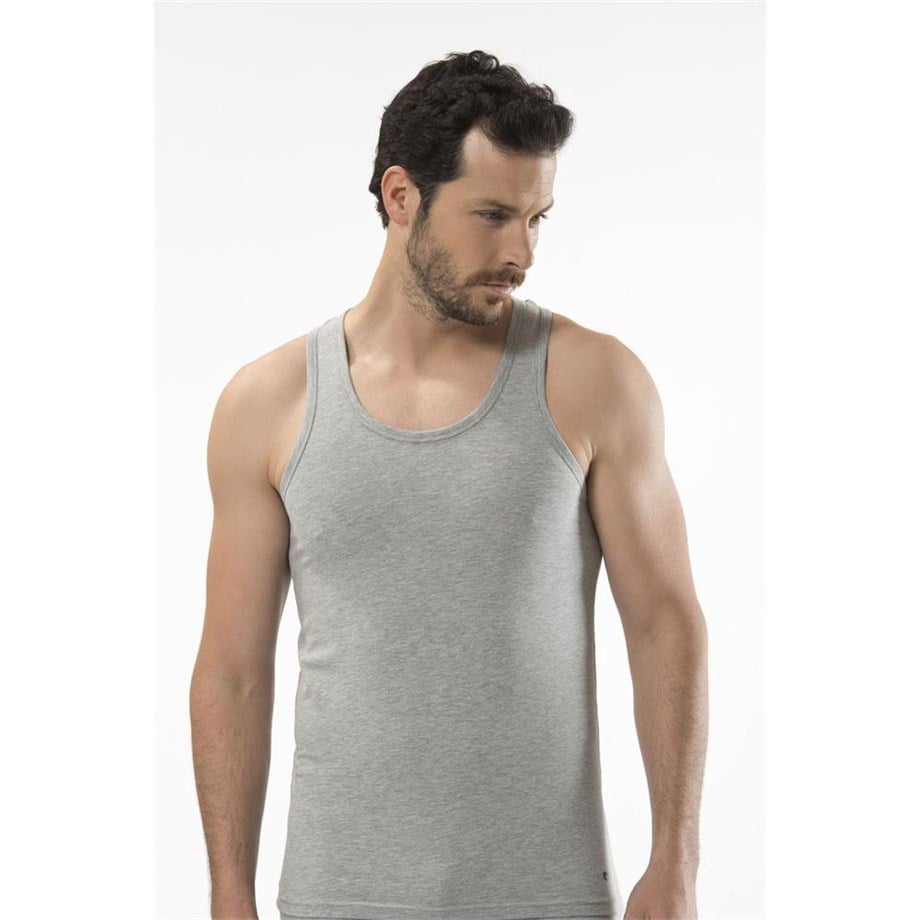 Cacharel 1302 Spor Erkek Atlet - Gri Melanj