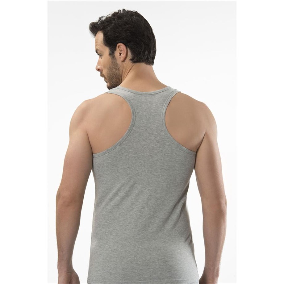 Cacharel 1302 Spor Erkek Atlet - Gri Melanj