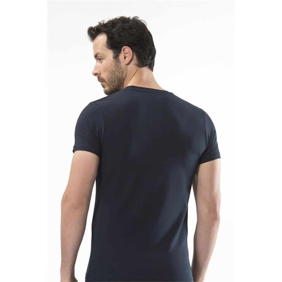 Cacharel 1307 O Yaka Kısa Kollu Erkek T-Shirt - Lacivert