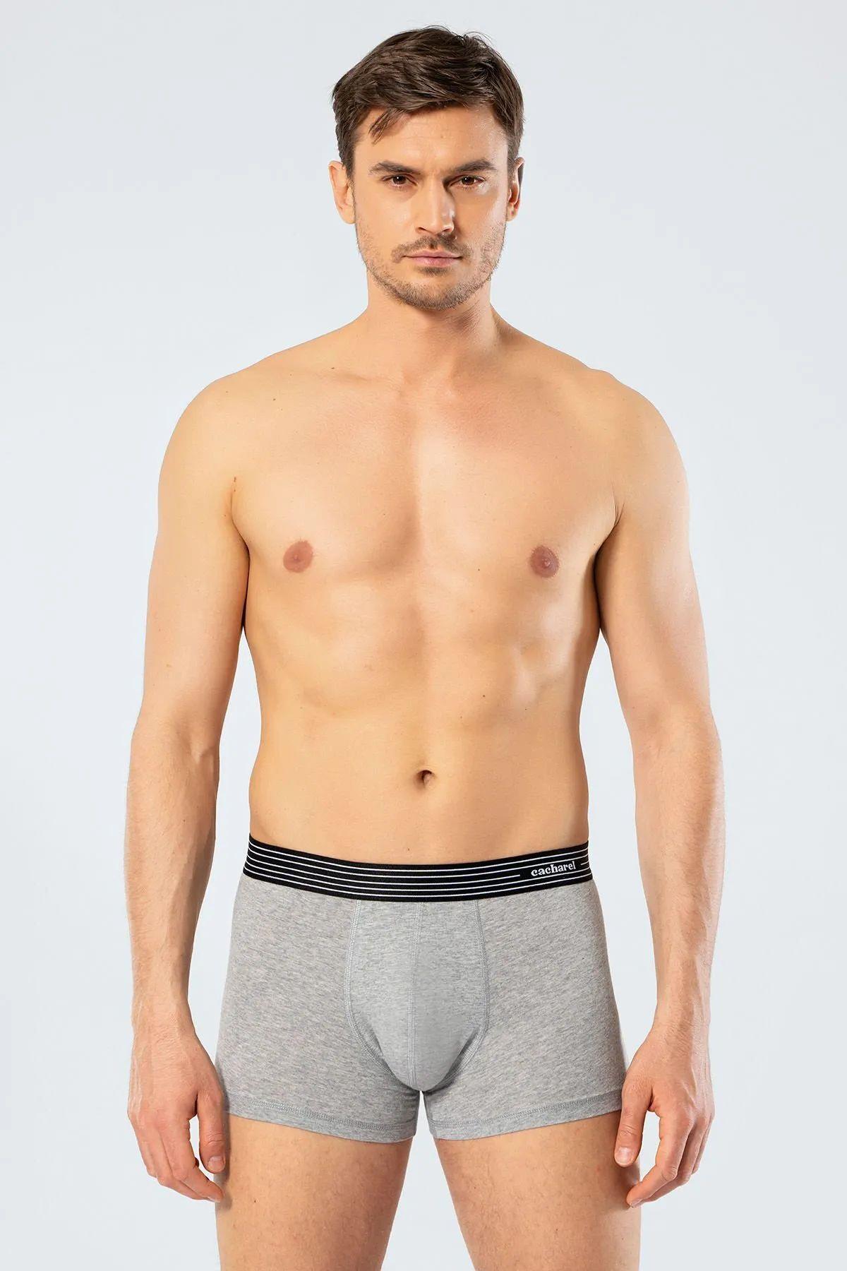 Cacharel 1318 İkili Boxer - Gri Melanj