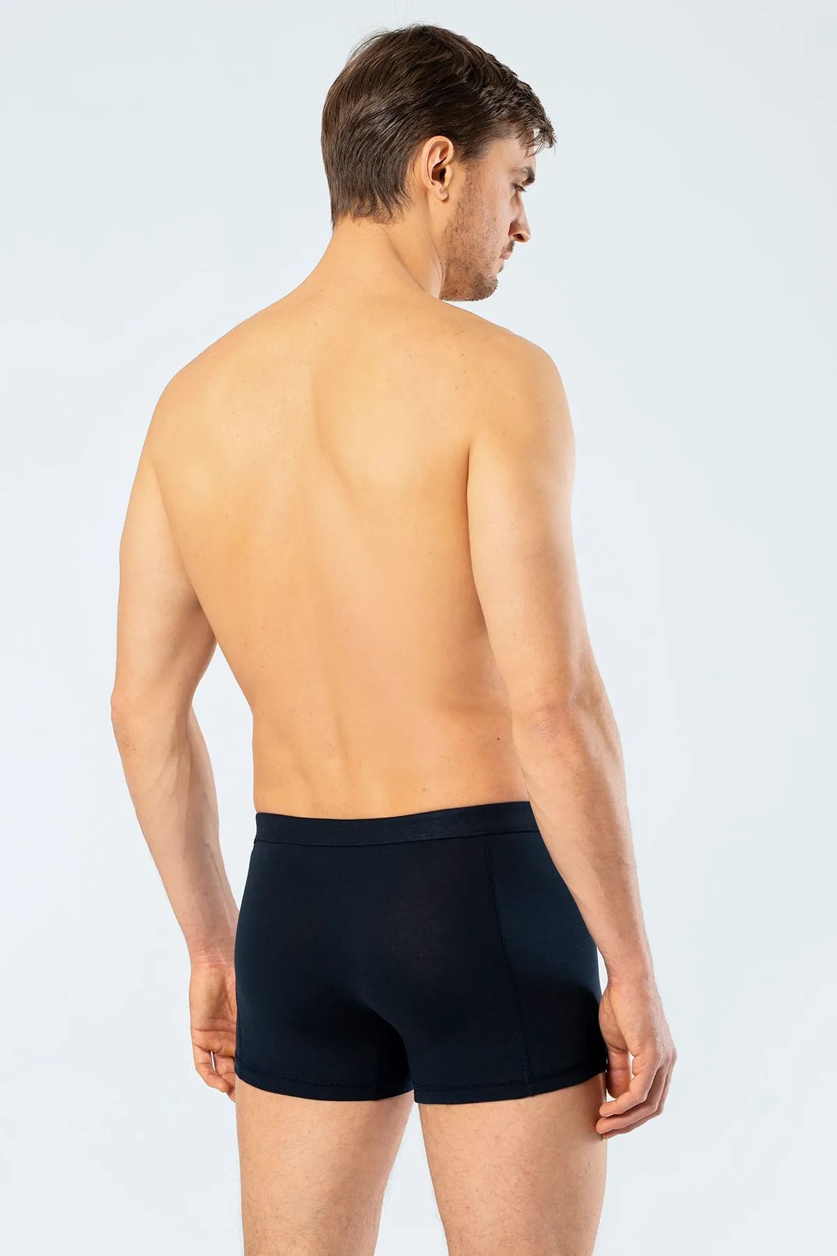 Cacharel 1335 Erkek Bel Bantlı Likralı Boxer-Lacivert