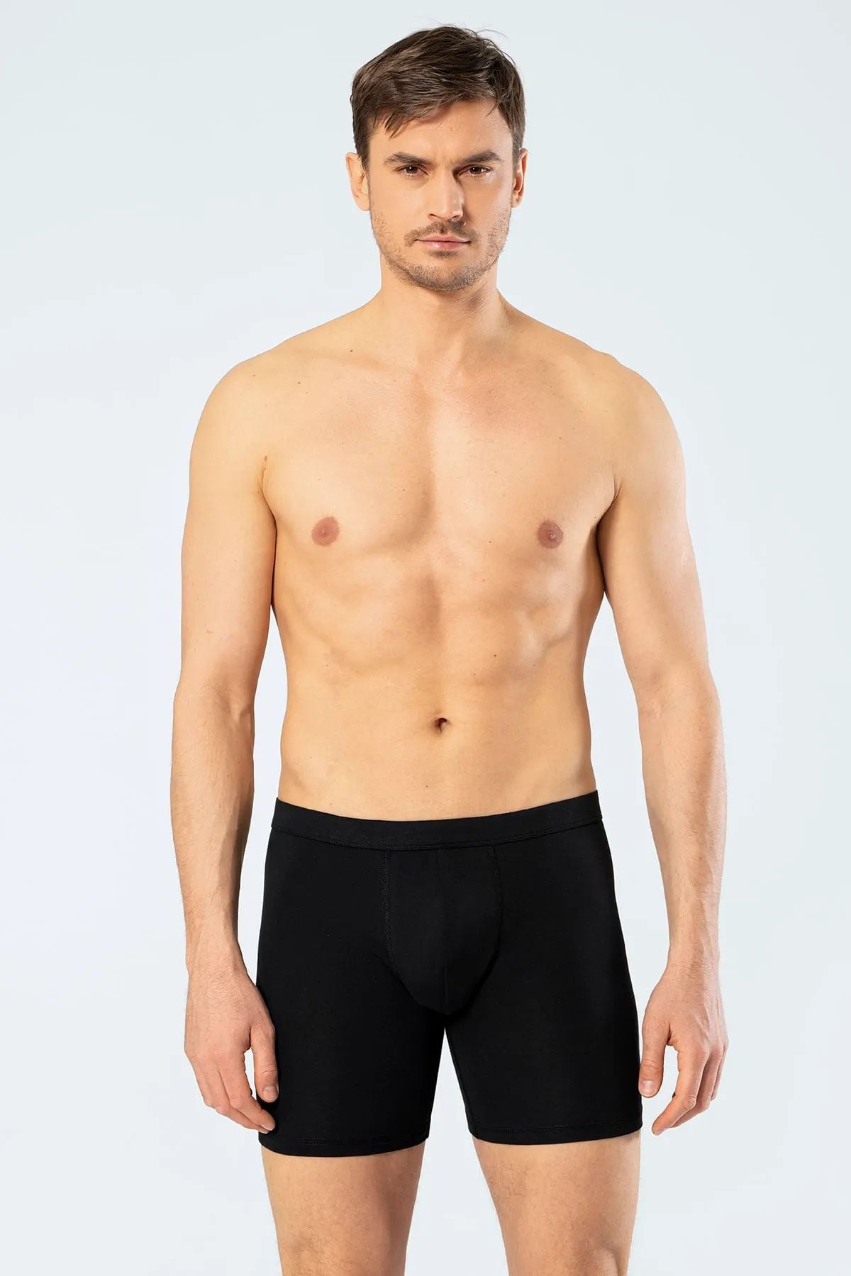 Cacharel 1335 Erkek Bel Bantlı Likralı Boxer-Siyah