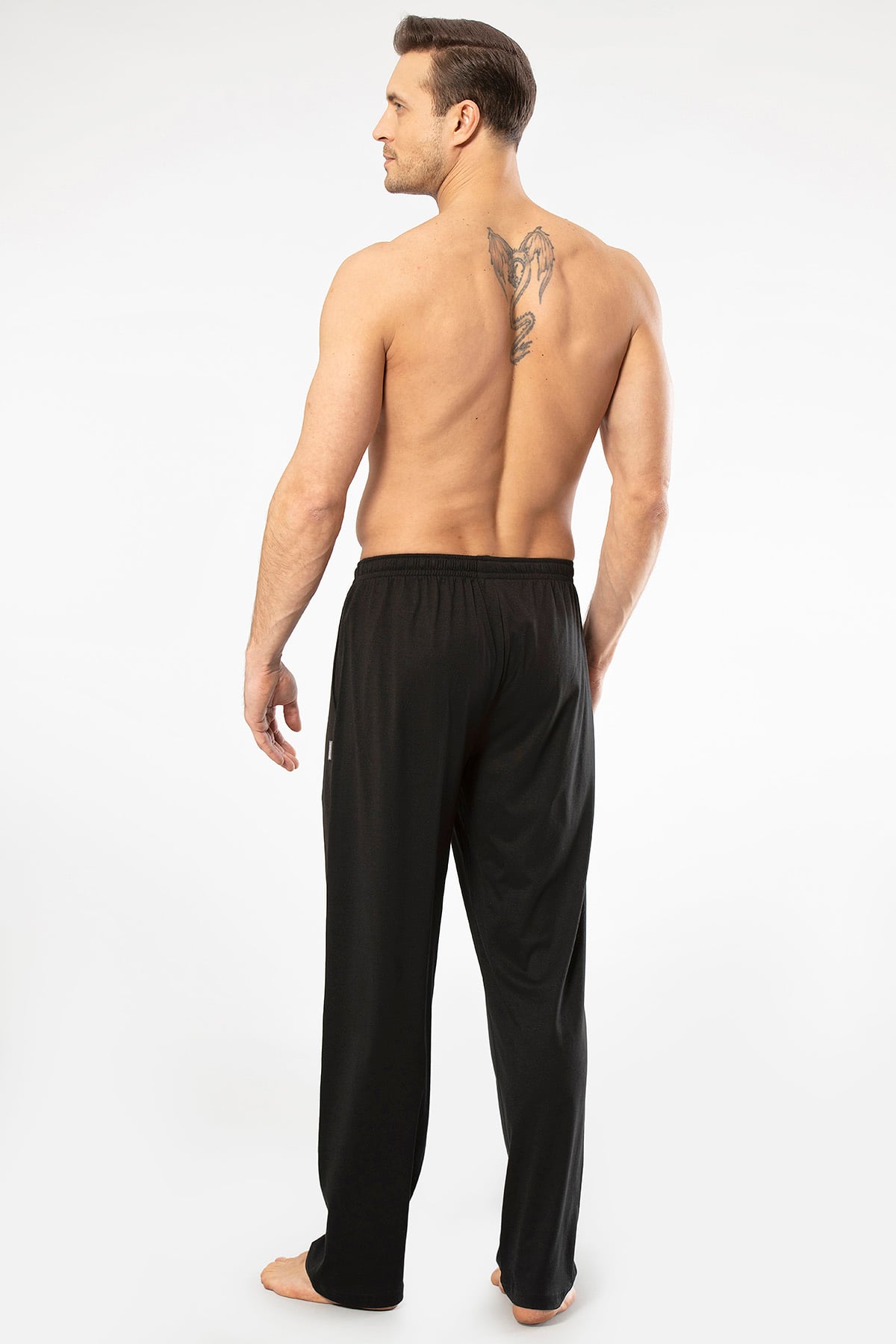 Cacharel 2171 Erkek Modal Tek Pijama Altı-Siyah