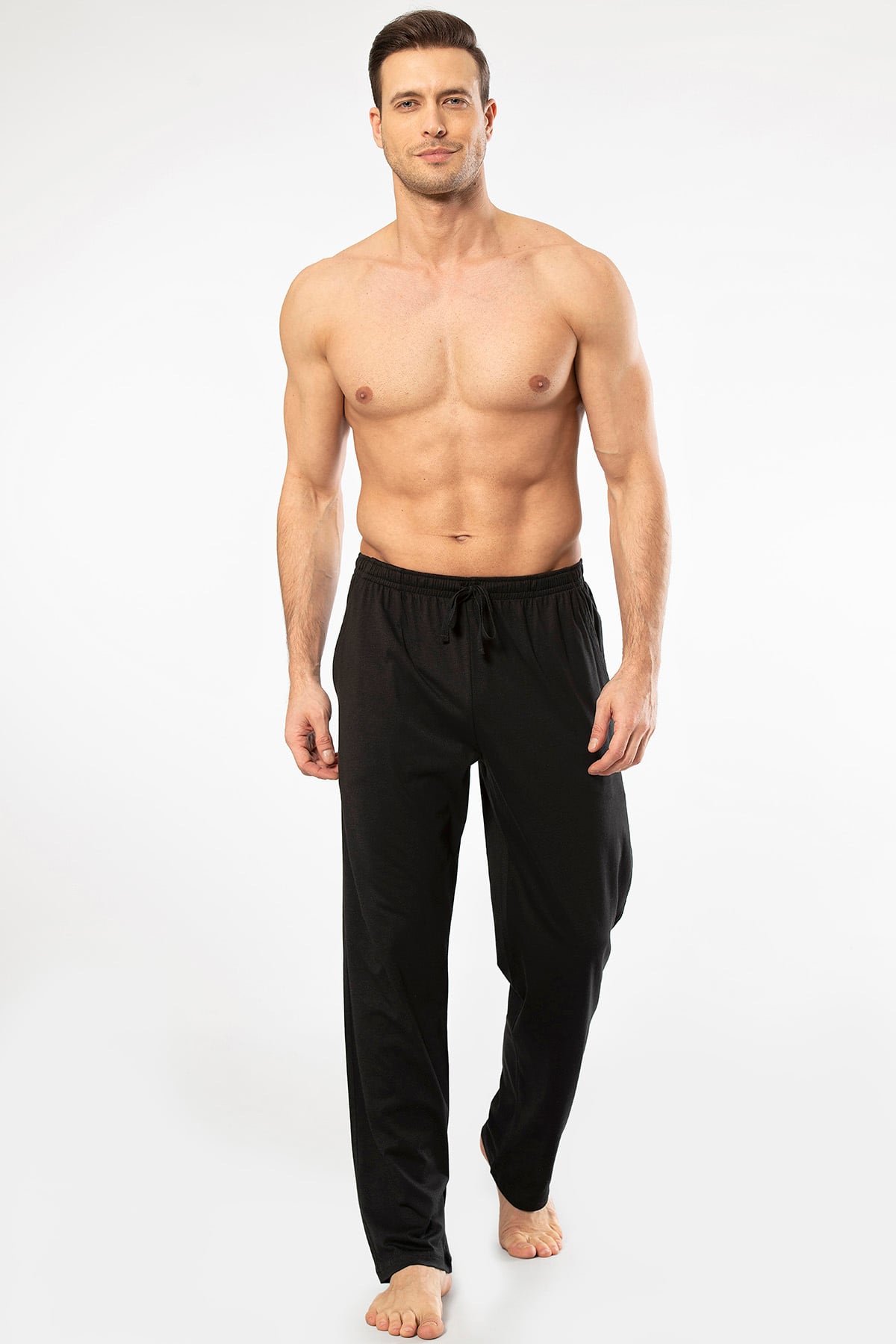 Cacharel 2171 Erkek Modal Tek Pijama Altı-Siyah