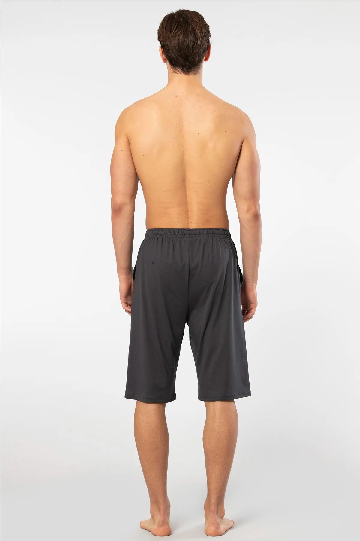 Cacharel 2172 Erkek Modal Tek Bermuda Pijama Altı-Antrasit