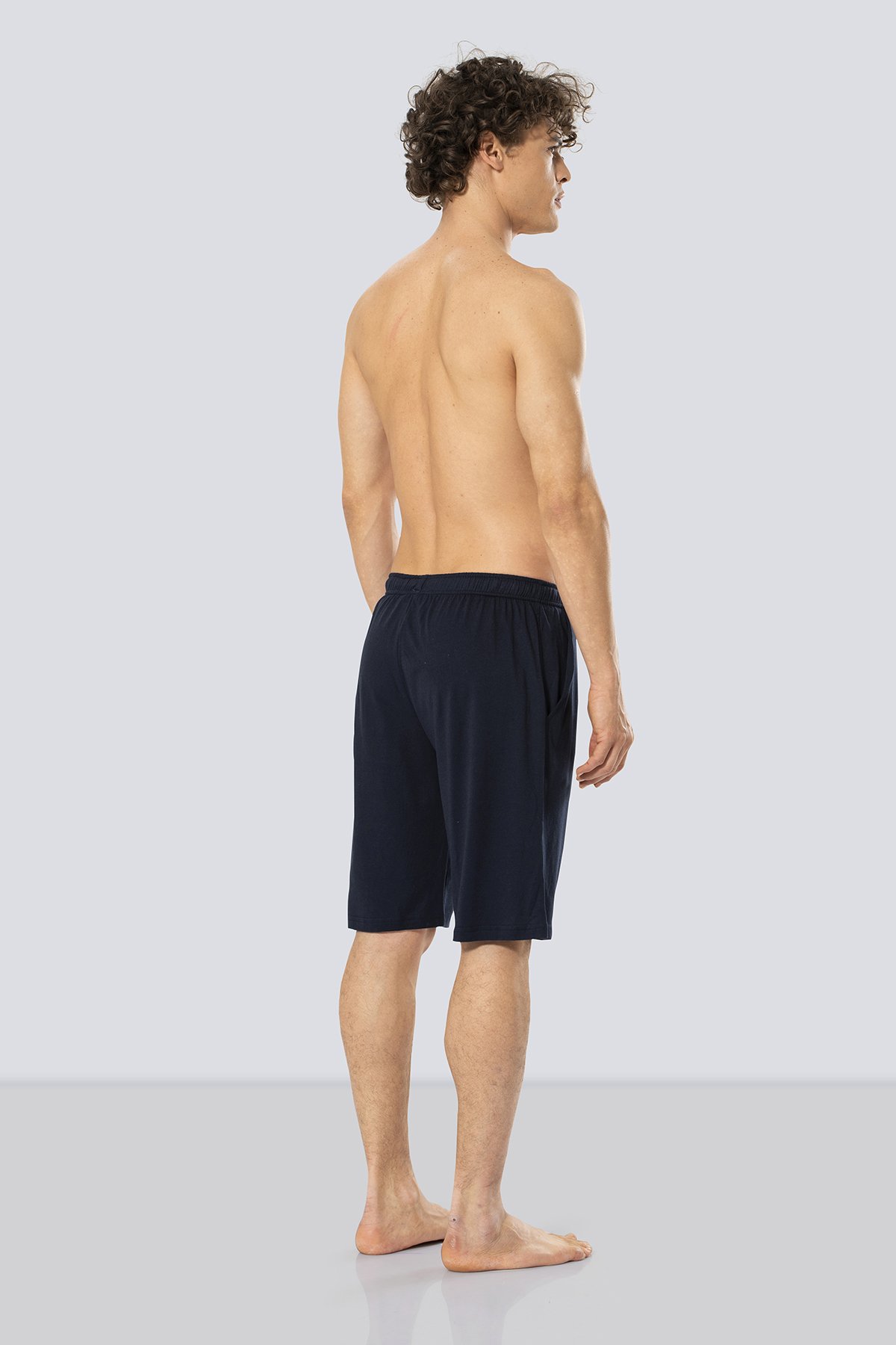 Cacharel 2172 Modal Erkek Bermuda Tek Alt  - Lacivert