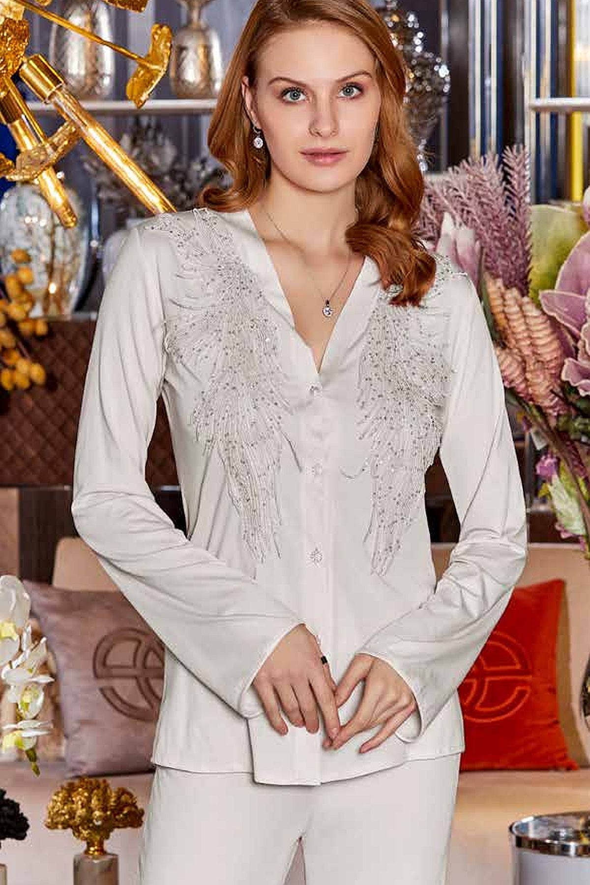 Çeyizlik Dantelli Penye 6lı Set