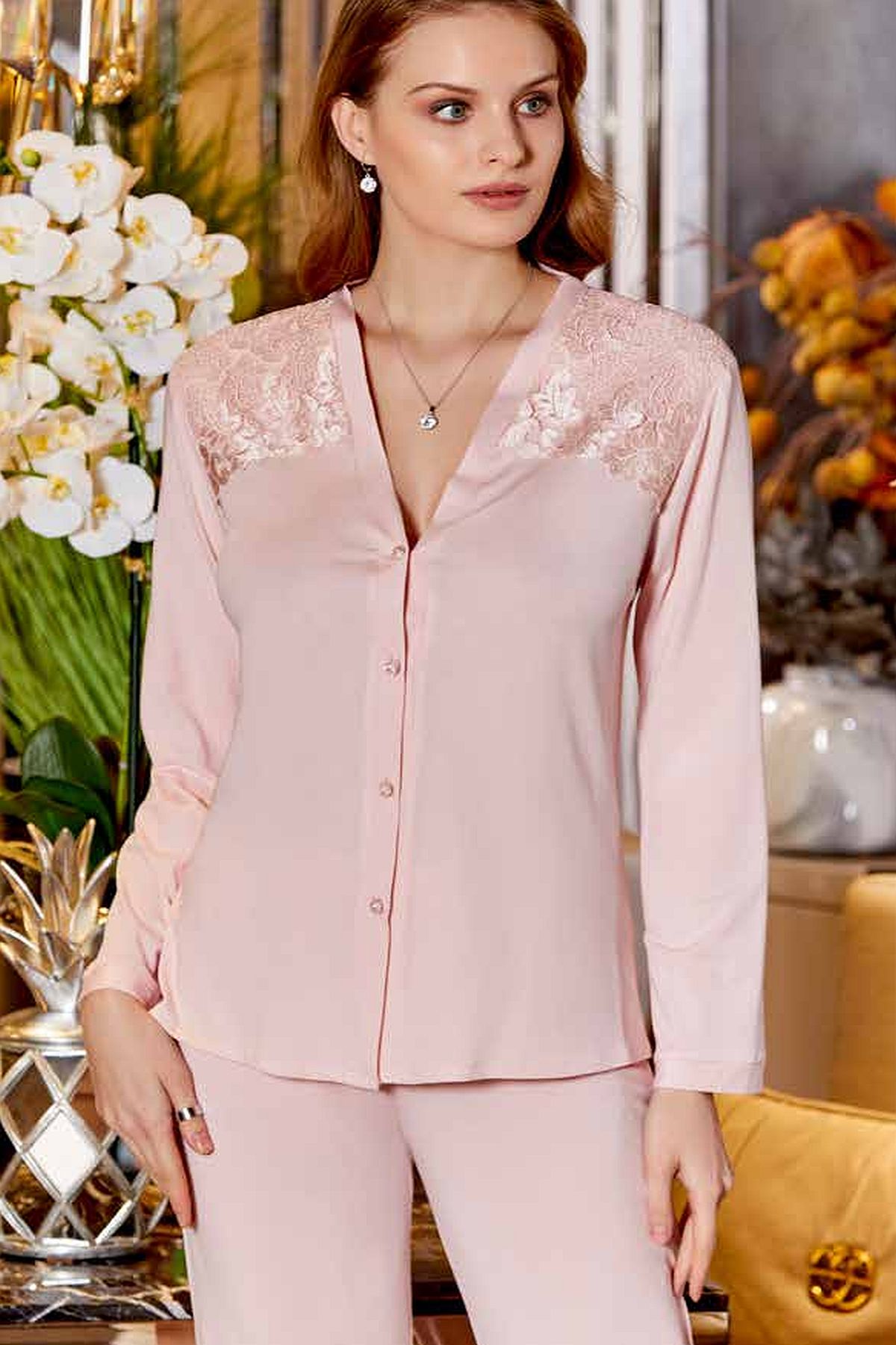 Çeyizlik Dantelli Penye 6lı Set