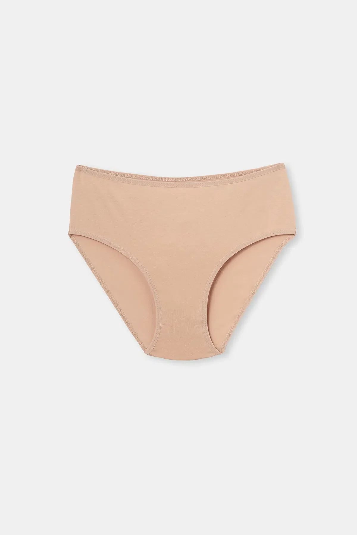 Dagi 5104KC Kadın 5li Yüksek Bel Slip Külot-Siyah&Beyaz&Ten
