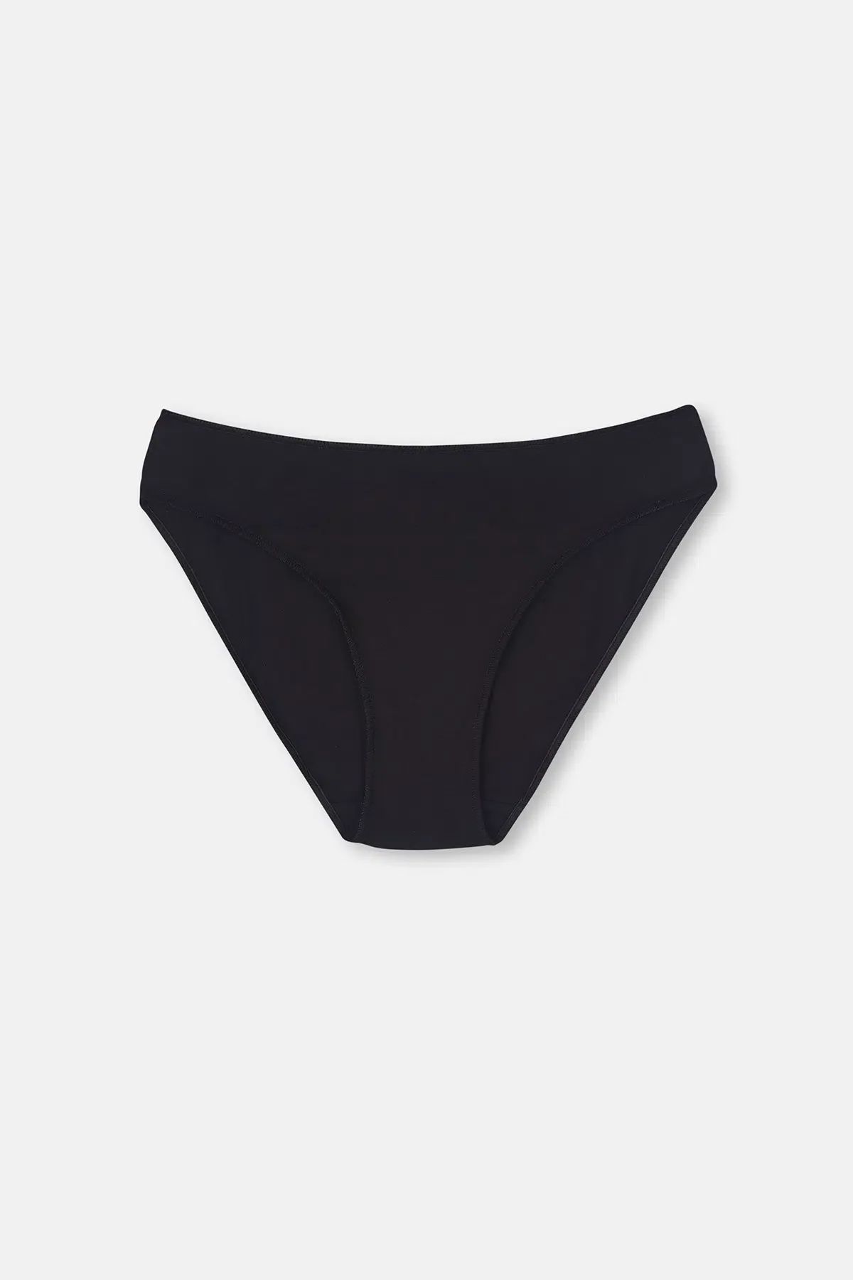 Dagi 5115KC Kadın 5li Yüksek Bel Slip Külot-Siyah&Beyaz&Ten