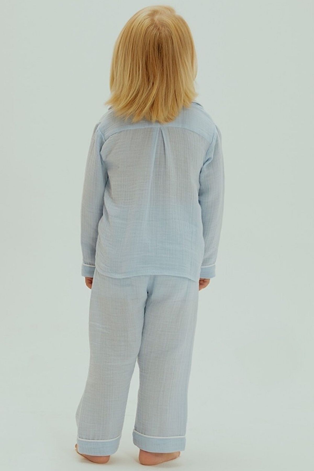 Erkek Çocuk Organik Pamuk Müslin Pijama Takımı
