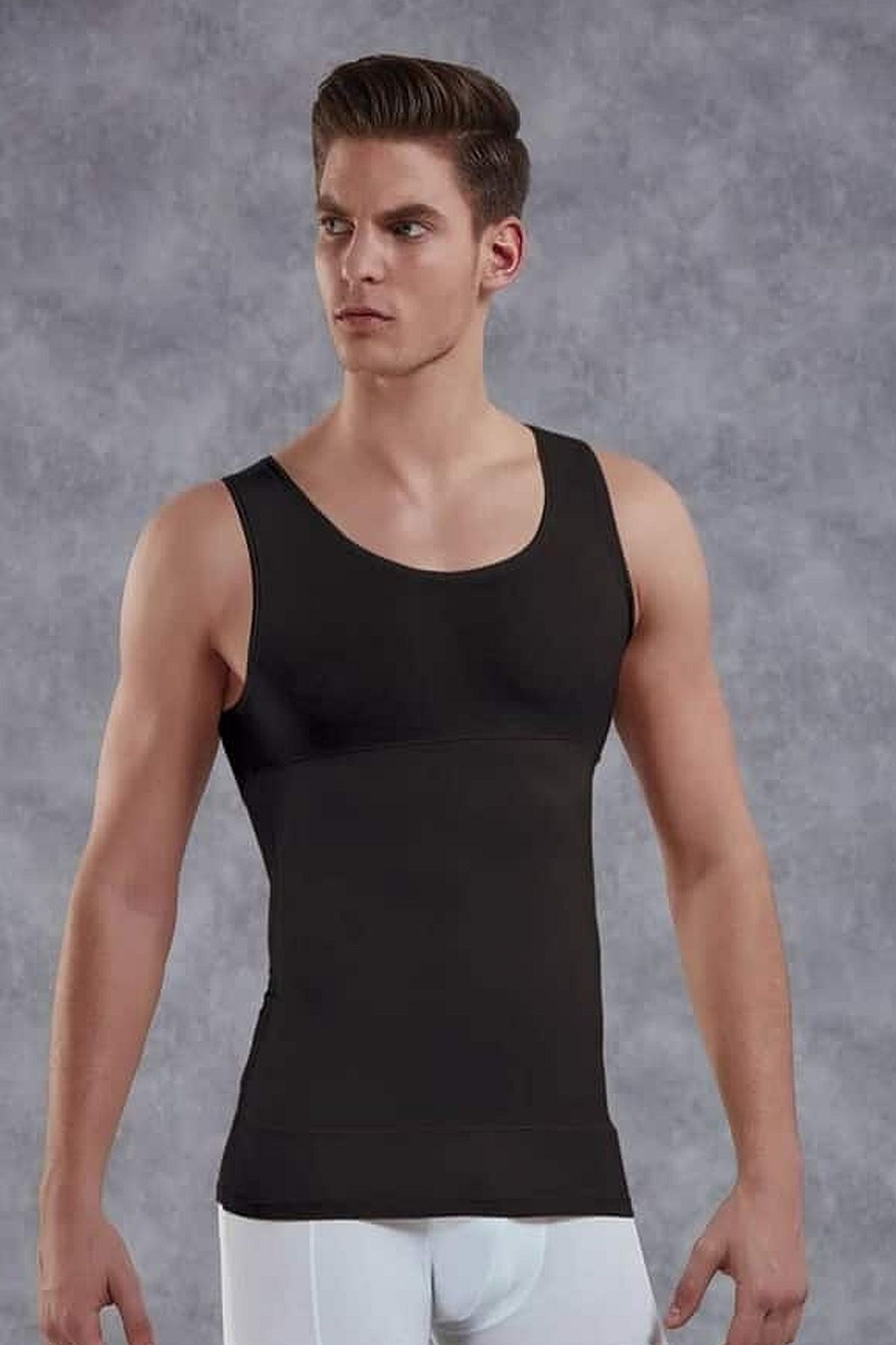 Eros 060 Erkek Korse Atlet-Siyah