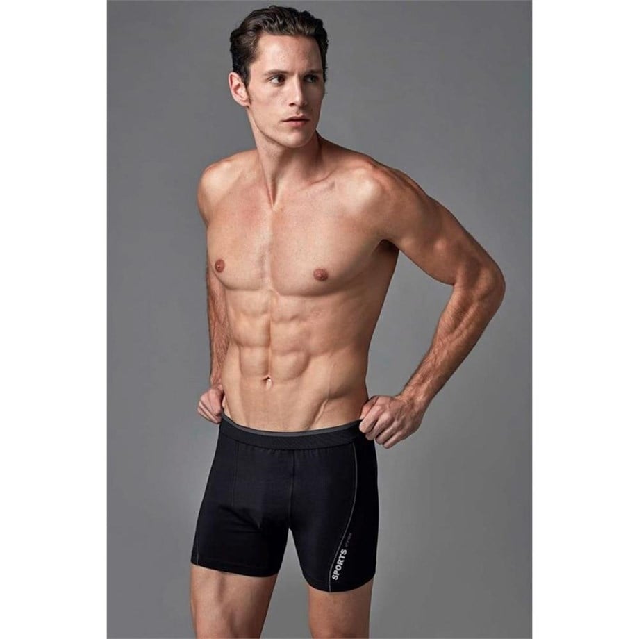 Eros ERS014 Compact Renkli Boxer - SiyahAtletlerEROS