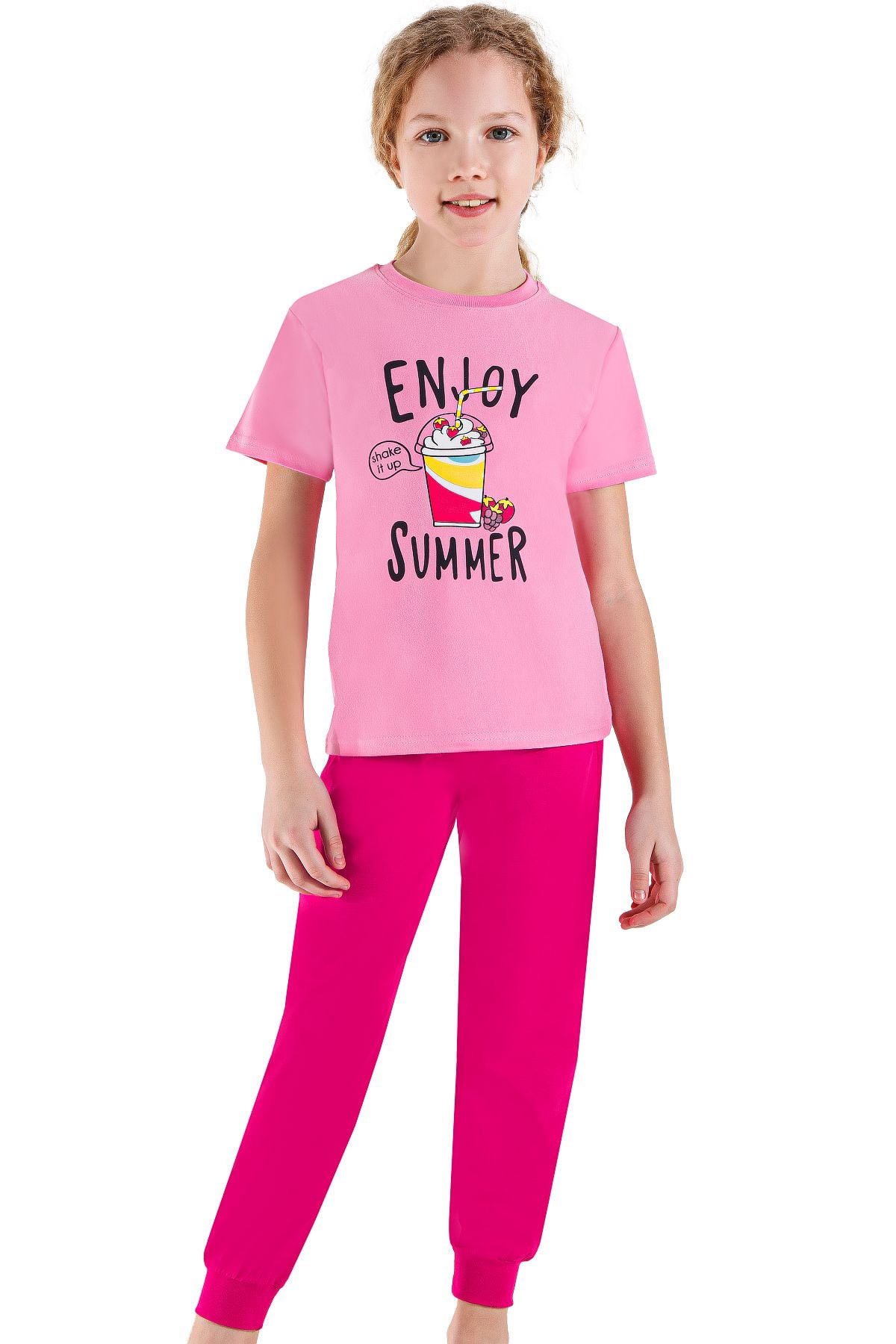 Uyku GiyimErsoy 751GK Kız Çocuk Garson Boy Kısa Kollu Pijama Takımı-Pembe | Pijamapazari.comErsoy 751GK Kız Çocuk Garson Boy Kısa Kollu Pijama Takımı-Pembe