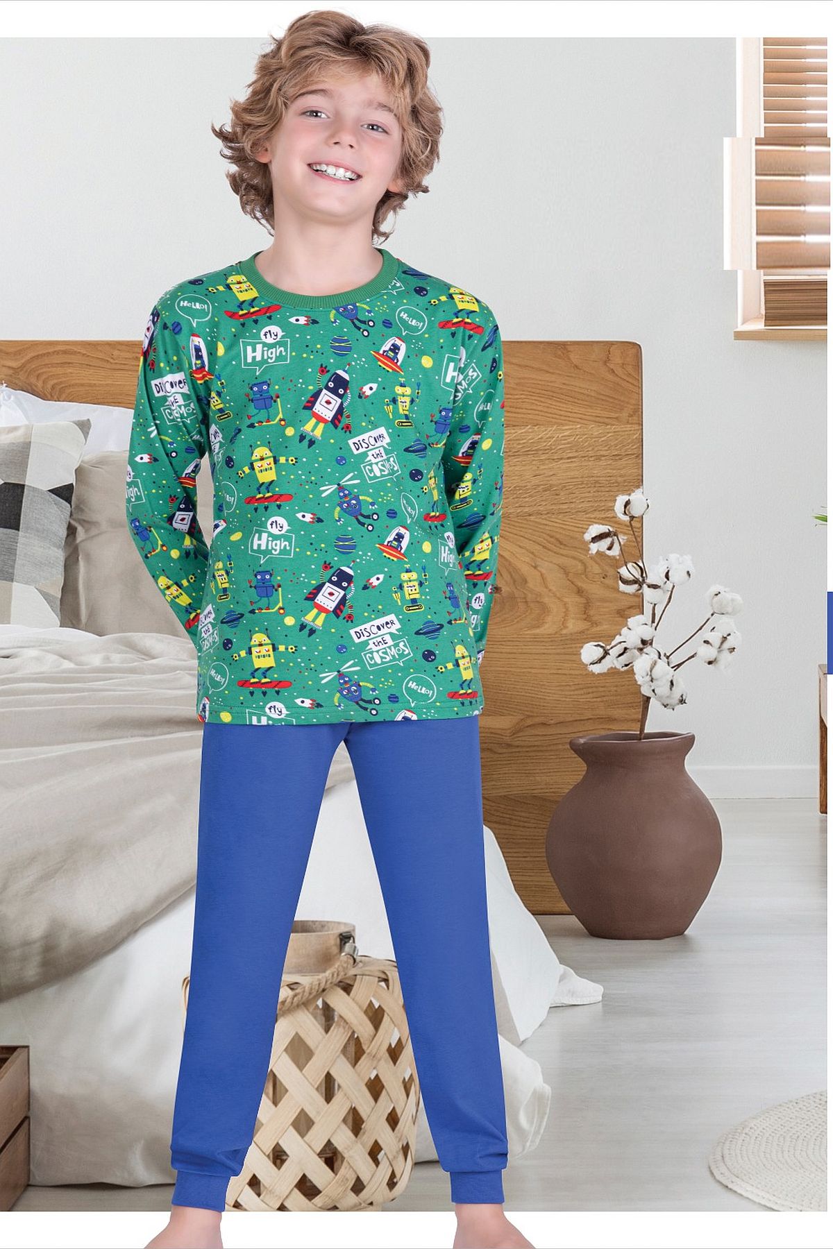 Uyku GiyimErsoy 832 Erkek Çocuk Uzun Kollu Pijama Takımı-Yeşil | Pijamapazari.comErsoy 832 Erkek Çocuk Uzun Kollu Pijama Takımı-Yeşil