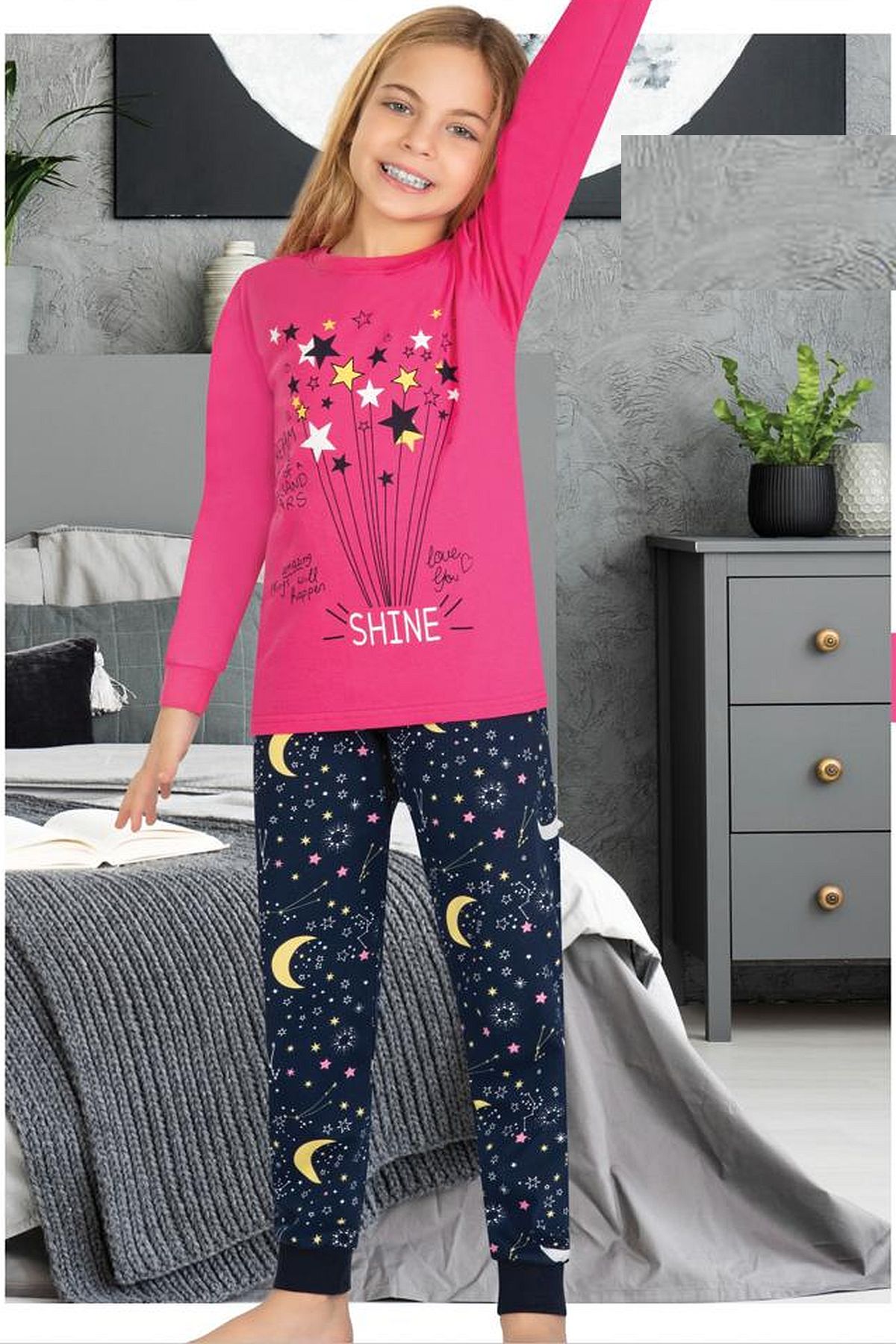 Uyku GiyimErsoy 850 Kız Çocuk Uzun Kollu Pijama Takımı-Pembe | Pijamapazari.comErsoy 850 Kız Çocuk Uzun Kollu Pijama Takımı-Pembe