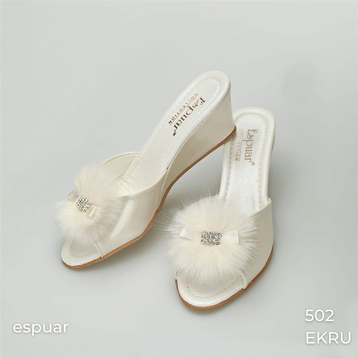 Espuar 502 Kadın Terlik - Ekru