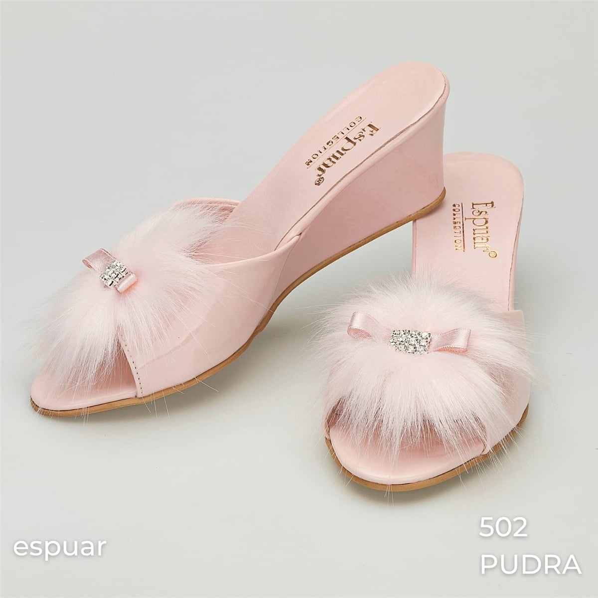 Espuar 502 Kadın Terlik - Pudra