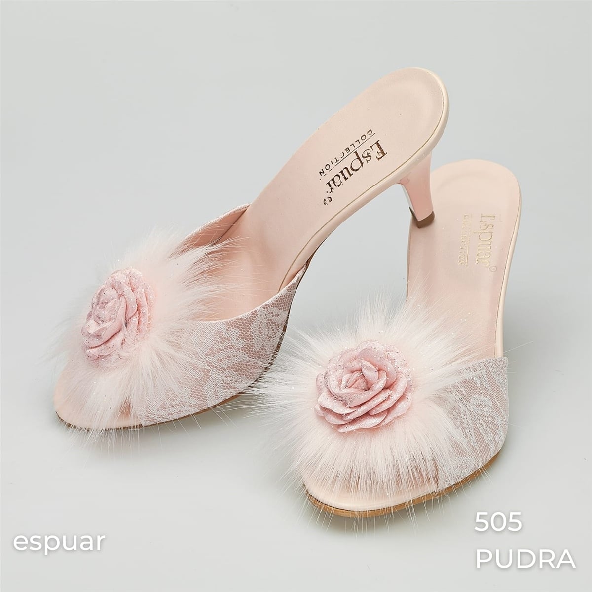 Espuar 505 Kadın Terlik - Pudra