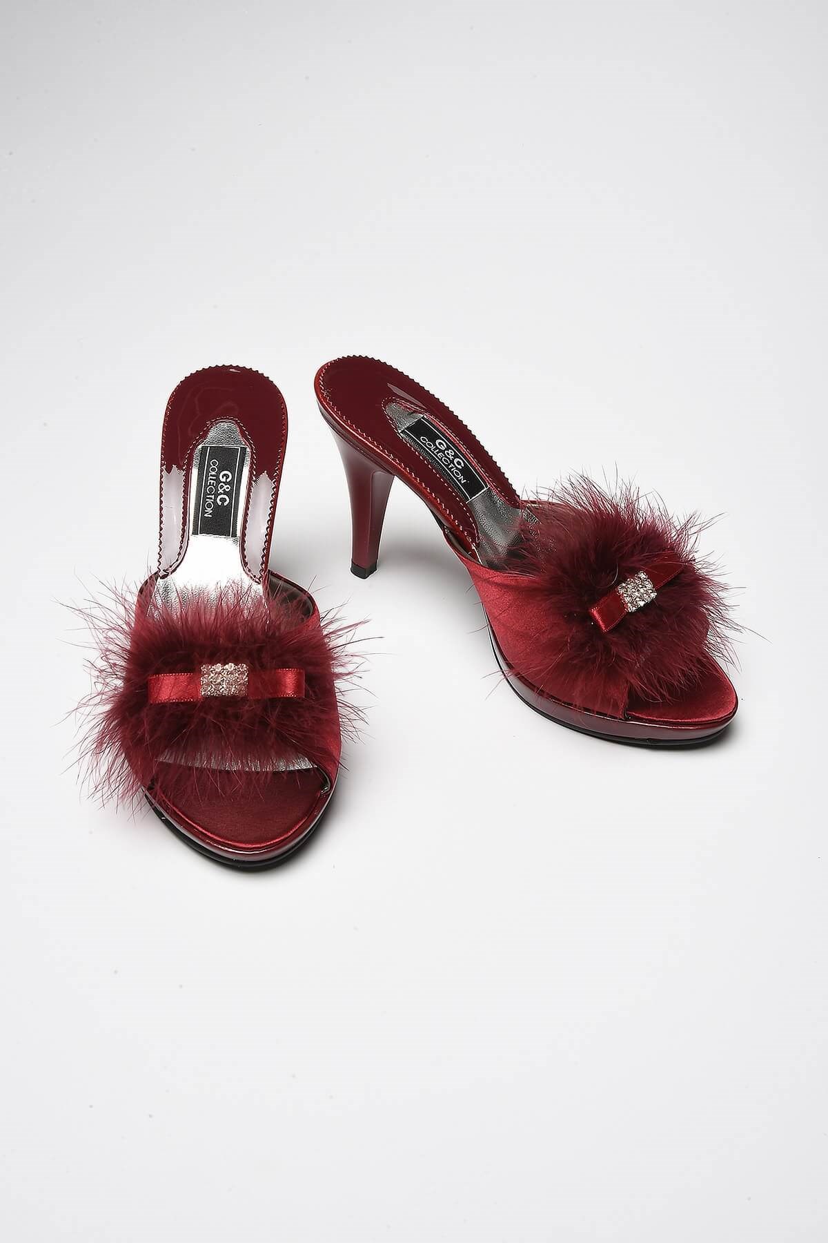GC 175 Kadin Ev Terliği - Bordo