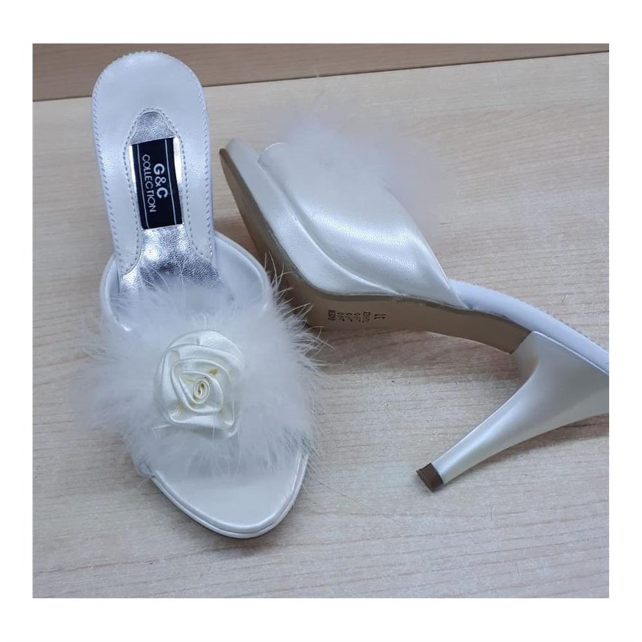 GC 190 Kadin Ev Terliği - EkruTerliklerGC