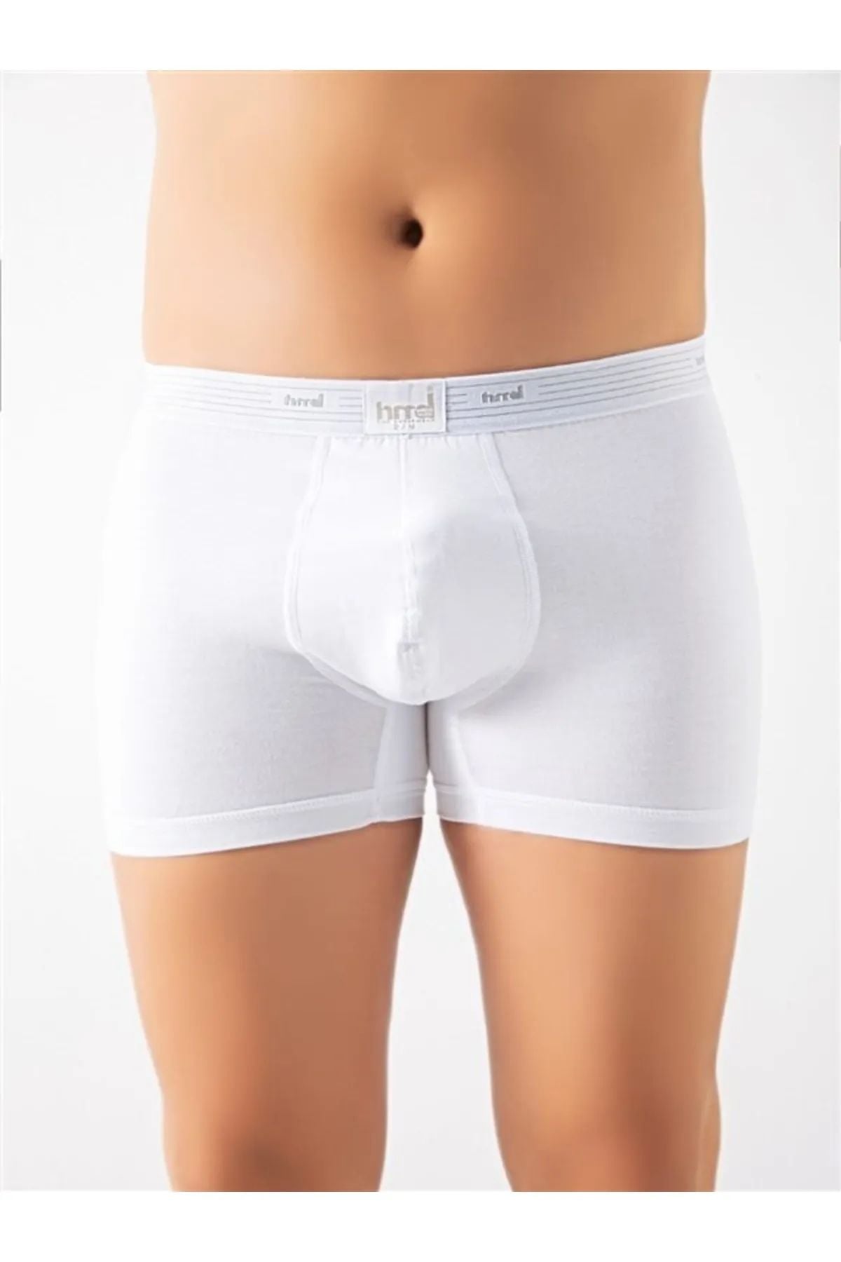 HMD 423X6 Erkek 6Lı Bamboo Boxer-Beyaz
