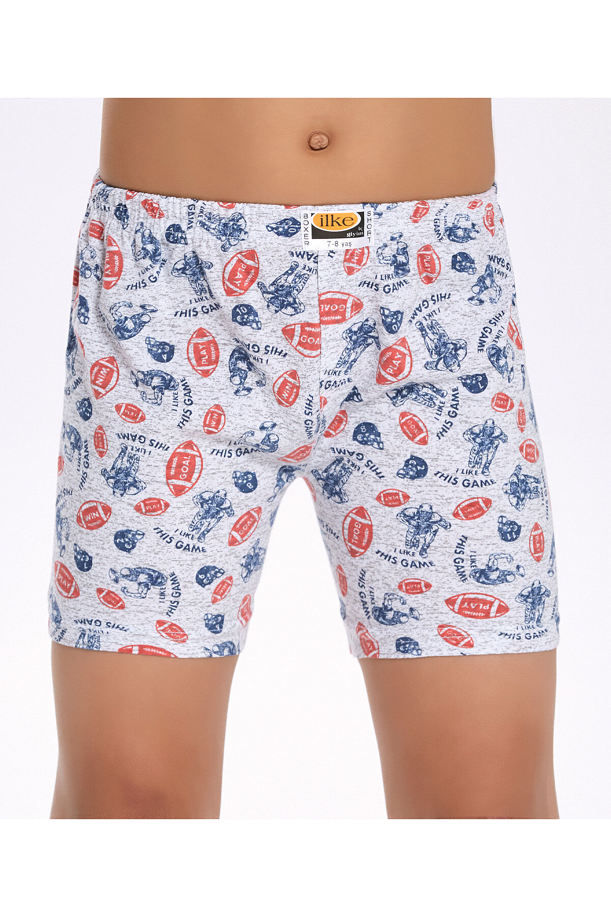İlke 340 Erkek Çocuk 12li Desenli Boxer-Desenli