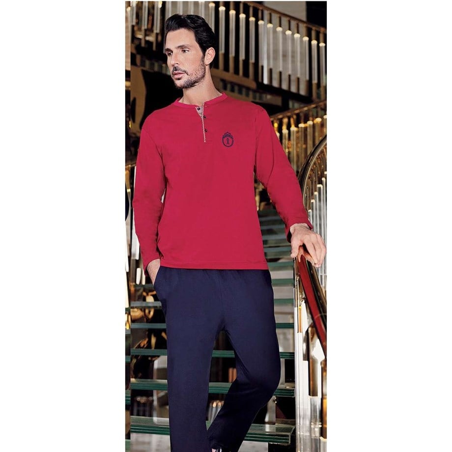 İmaj 8490 Erkek İkili Penye Pijama Takım - BordoPijamalarİmaj