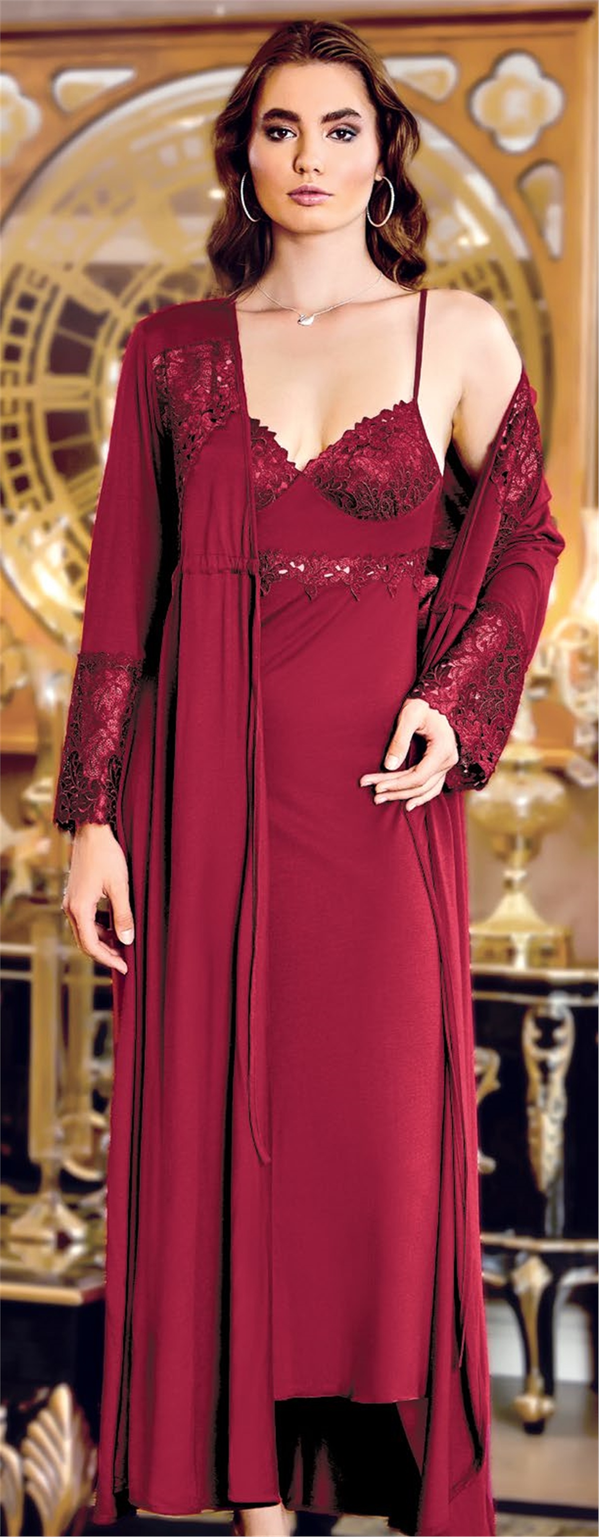 Jeremi 105 Çeyizlik Penye 6lı Set-Bordo