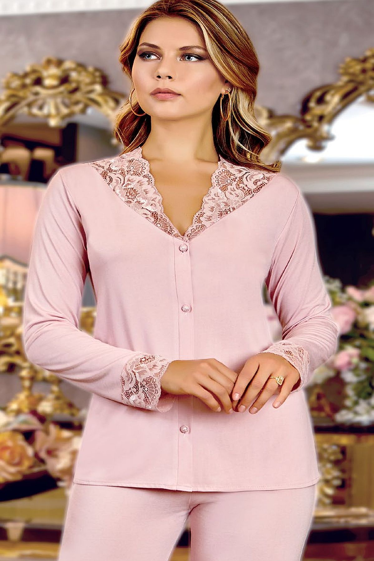 Jeremi 125 Çeyizlik Penye 6lı Set-Pudra