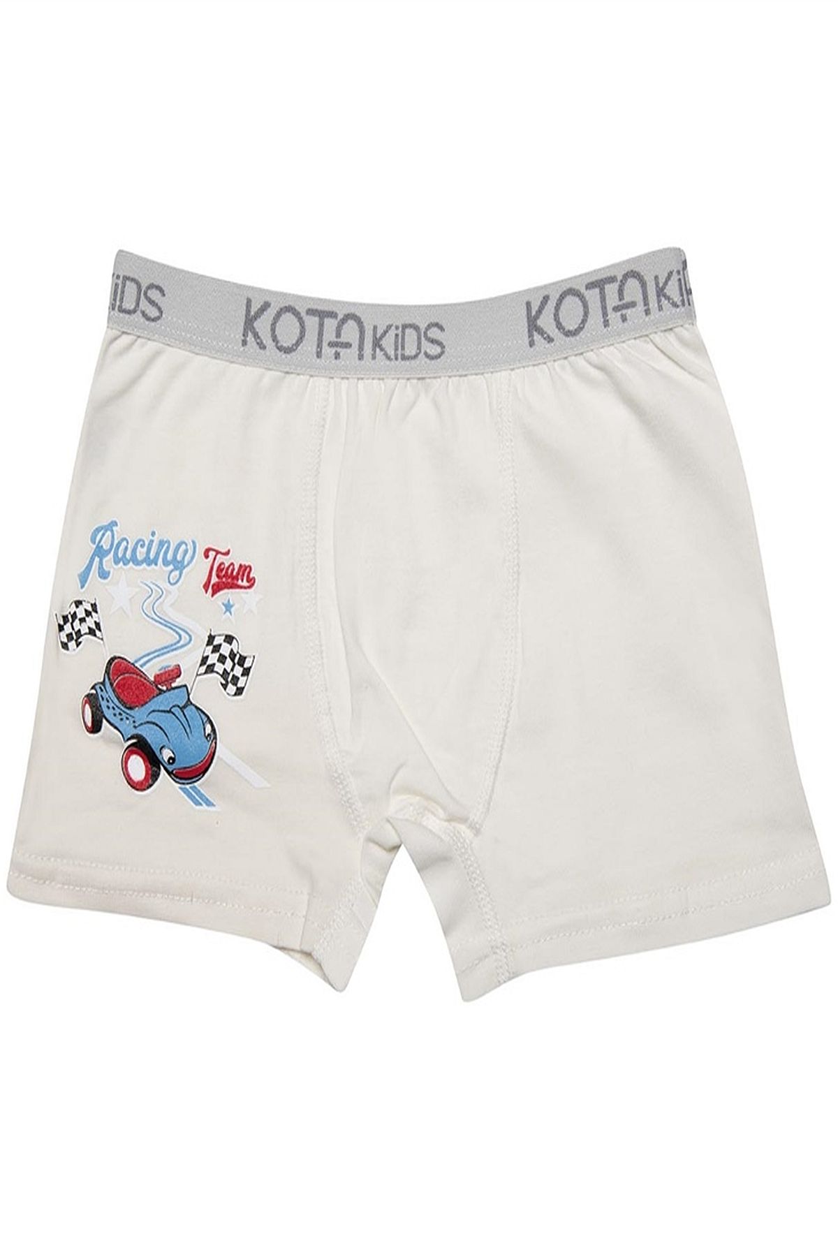 Kota 1005x12 Erkek Çocuk 12li Likralı Karışık Desen Boxer-Renkli