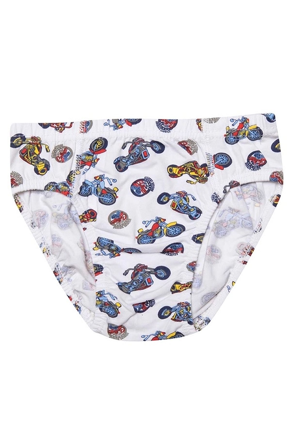 Kota 1018x12 Erkek Çocuk 12li Karışık Desen Likralı Slip Külot-Renkli