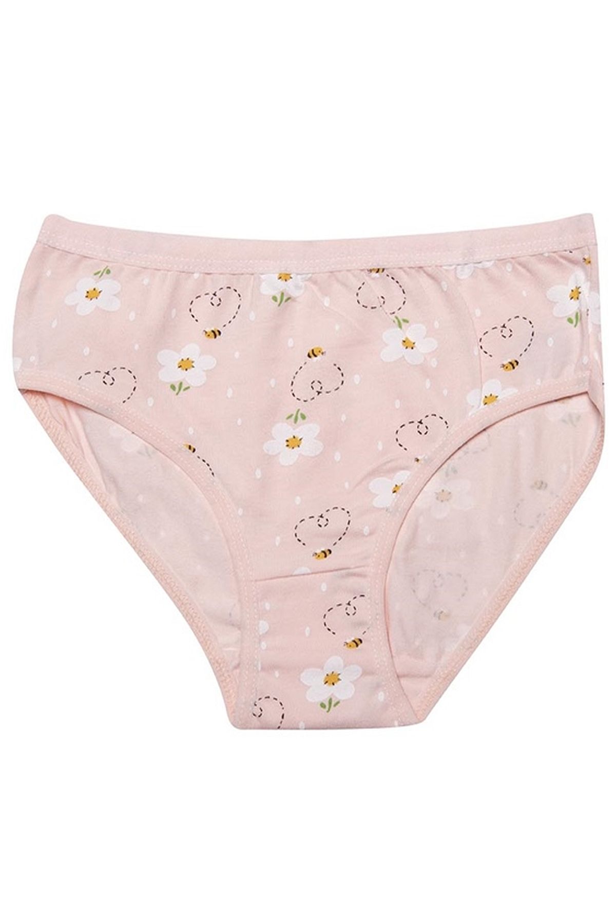 Kota 3402X12 Kız Çocuk 12li Likralı Karışık Desen Bikini Külot-Renkli