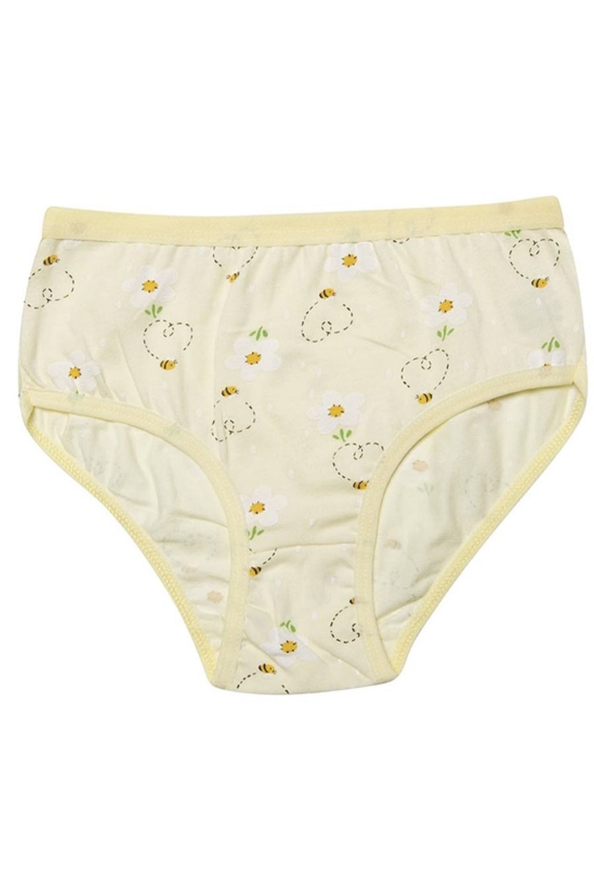 Kota 3402X12 Kız Çocuk 12li Likralı Karışık Desen Bikini Külot-Renkli