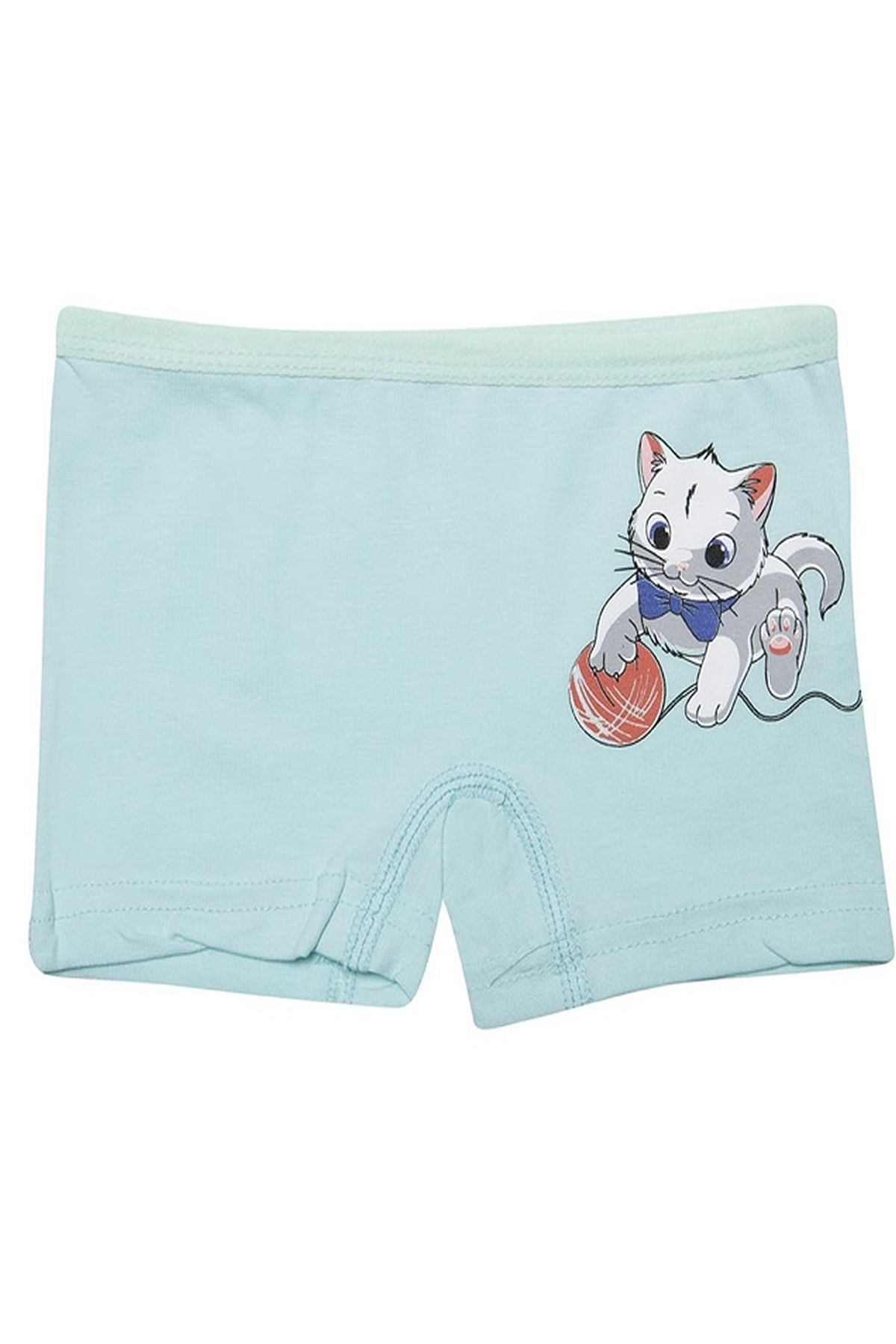 Kota 3409x12 Kız Çocuk 12li Likralı Karışık Desen Boxer-Renkli