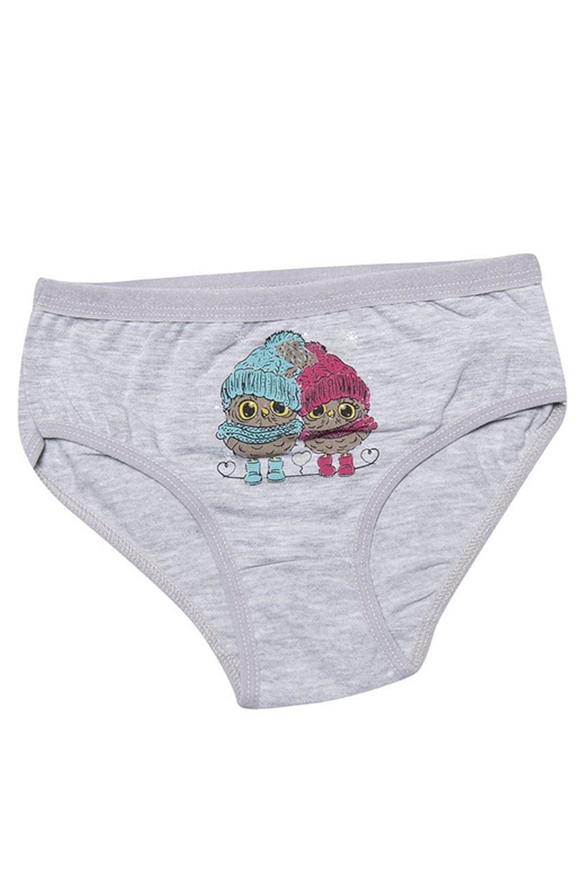 Kota 3410X12 Kız Çocuk 12li Likralı Karışık Desen Bikini Külot-Renkli