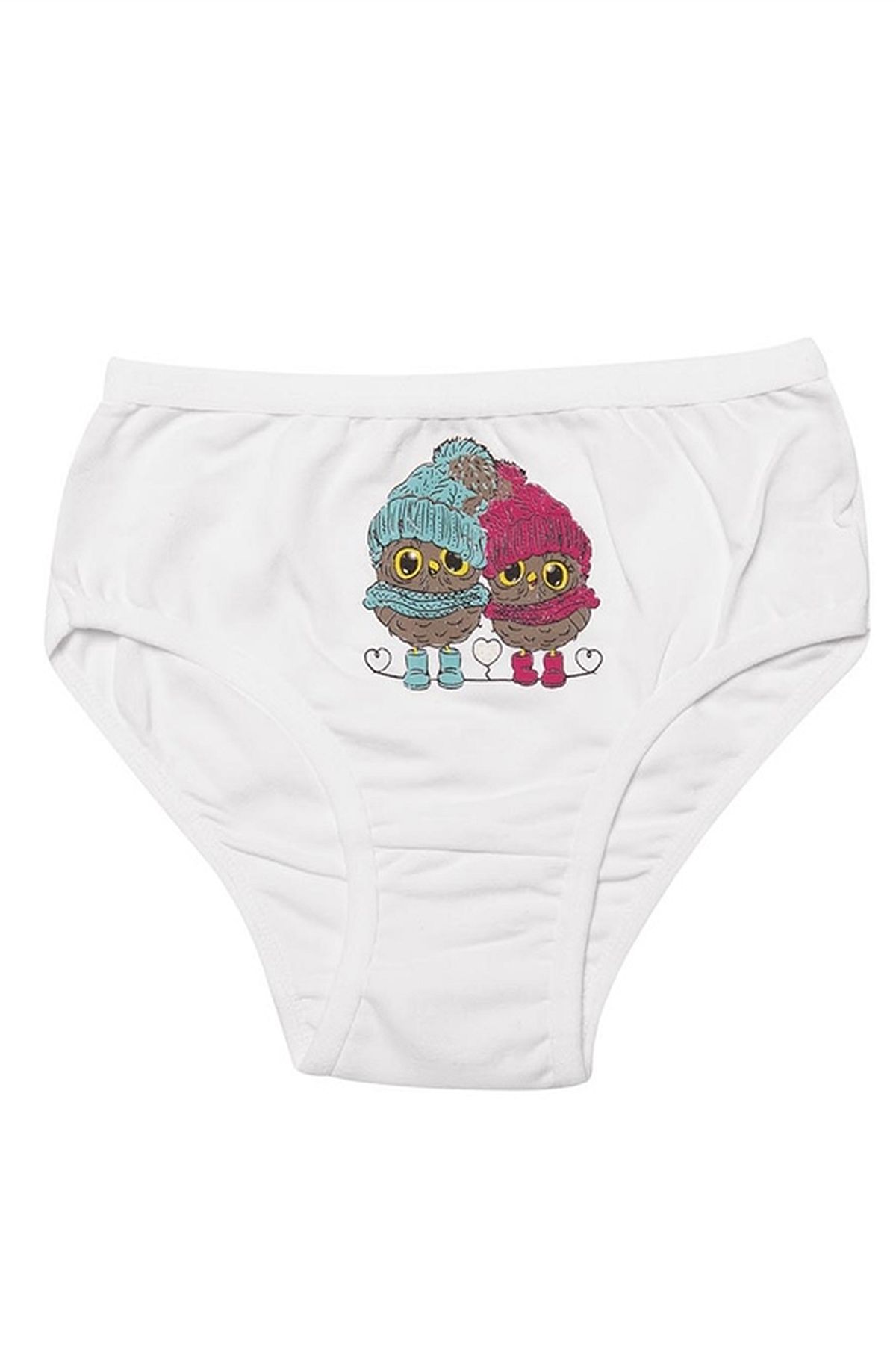 Kota 3410X12 Kız Çocuk 12li Likralı Karışık Desen Bikini Külot-Renkli