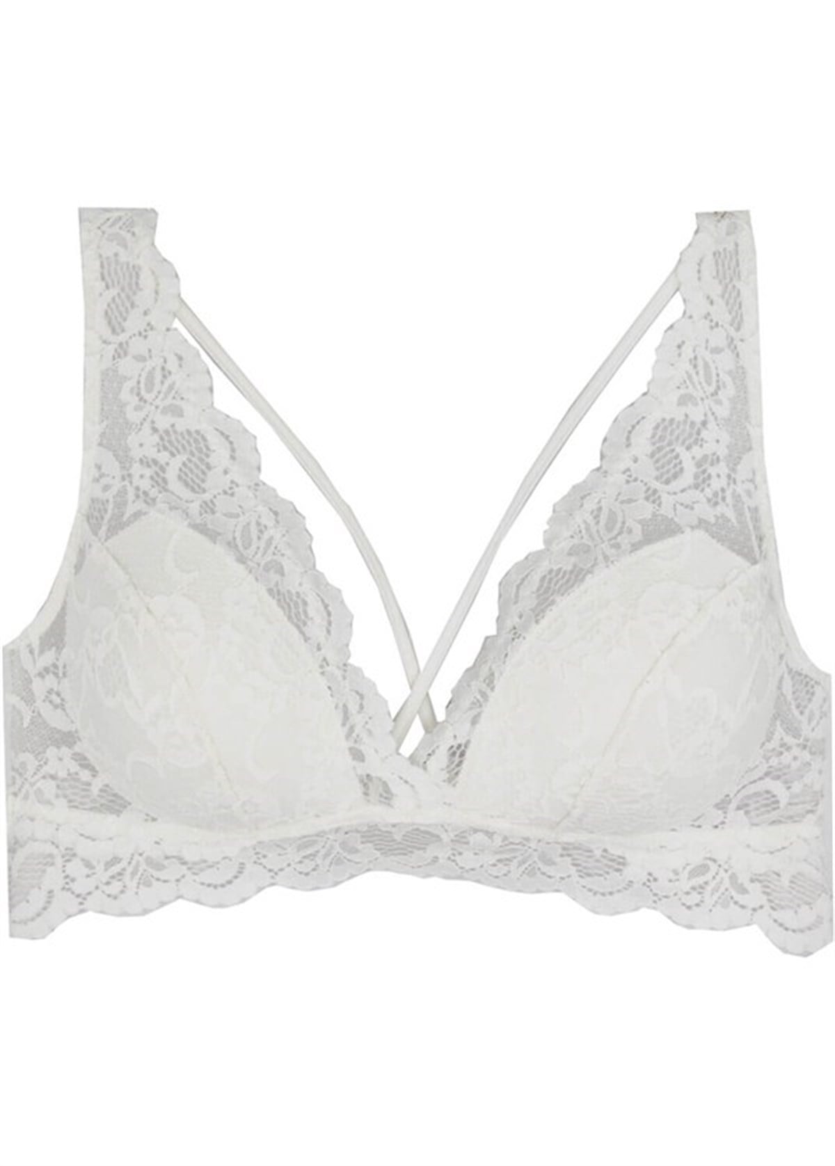 Magic Form 1570 Dolgulu Dantel Bralette Sütyen - Ekru