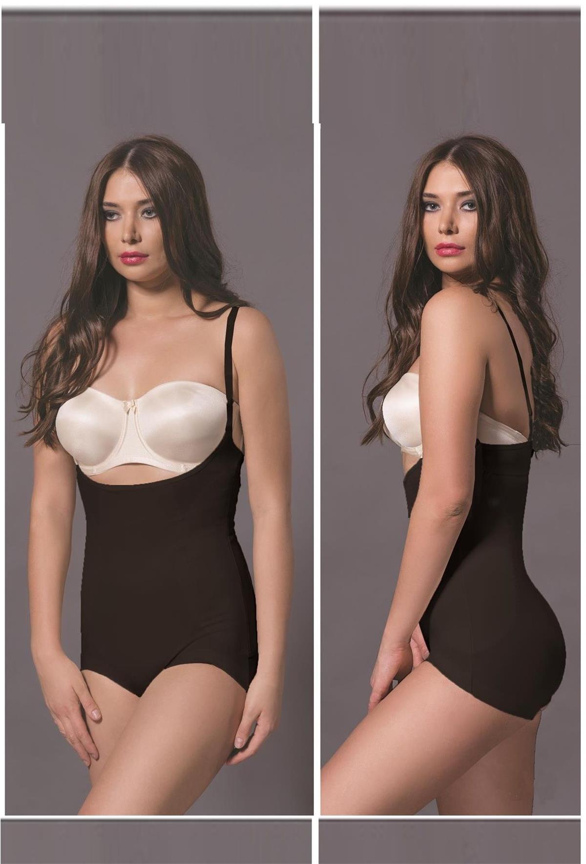 Magic Form 1553 Kadın Çıtçıtlı Bady Korse-Siyah